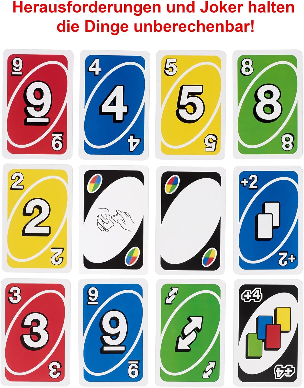 Detalle de Mattel Games UNO HGB63 112 Karten đ