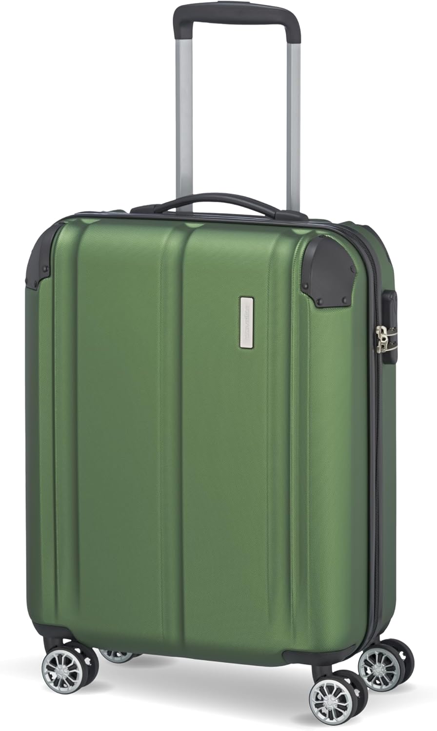 Detalle de Travelite City Handgepäck Trolley klein 55x40x20 cm – Kratzfeste Hartschale, 40 l, 2,7 kg