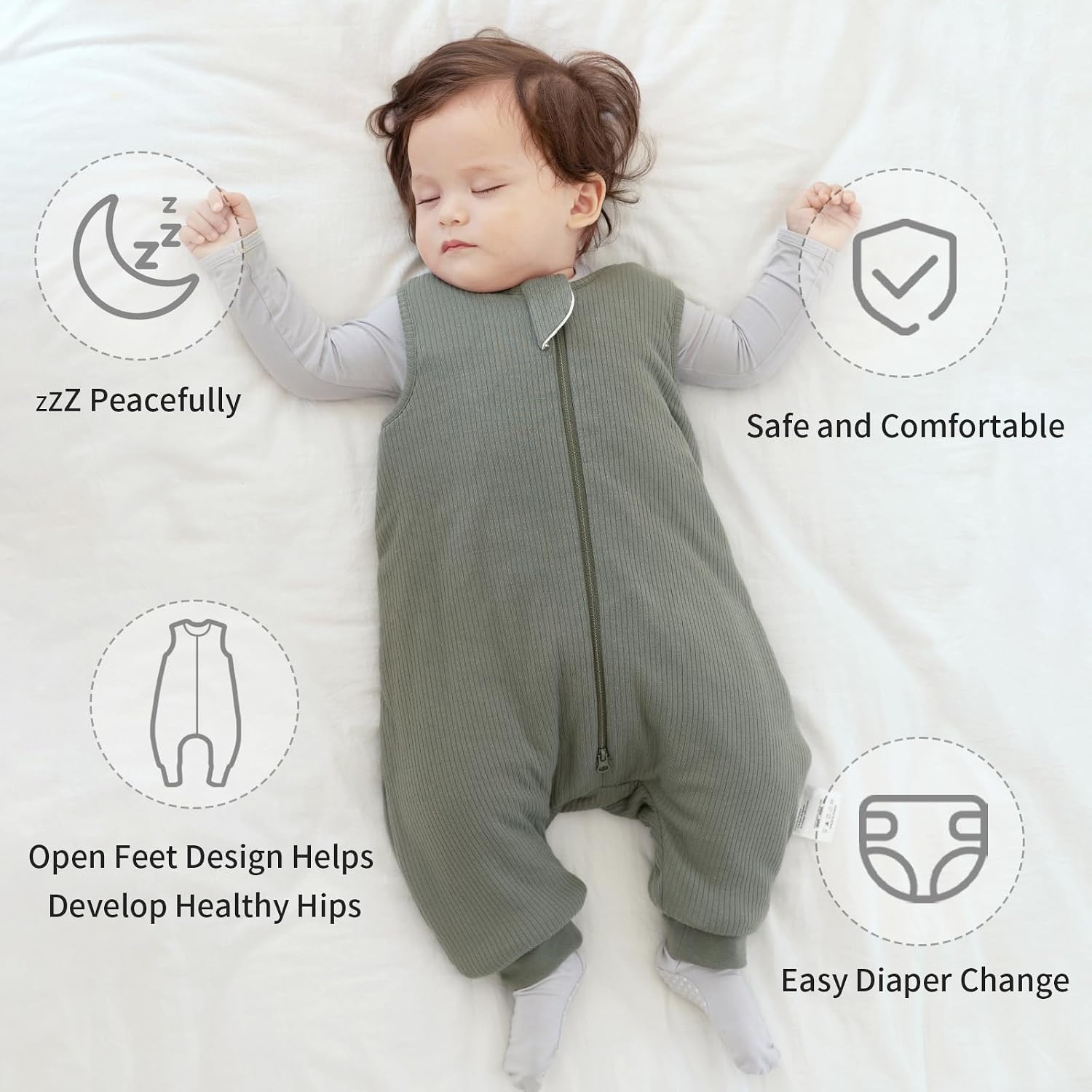 Thumbnail 4 de BubblePanda Bamboo 1.0 Tog Sleep Sack