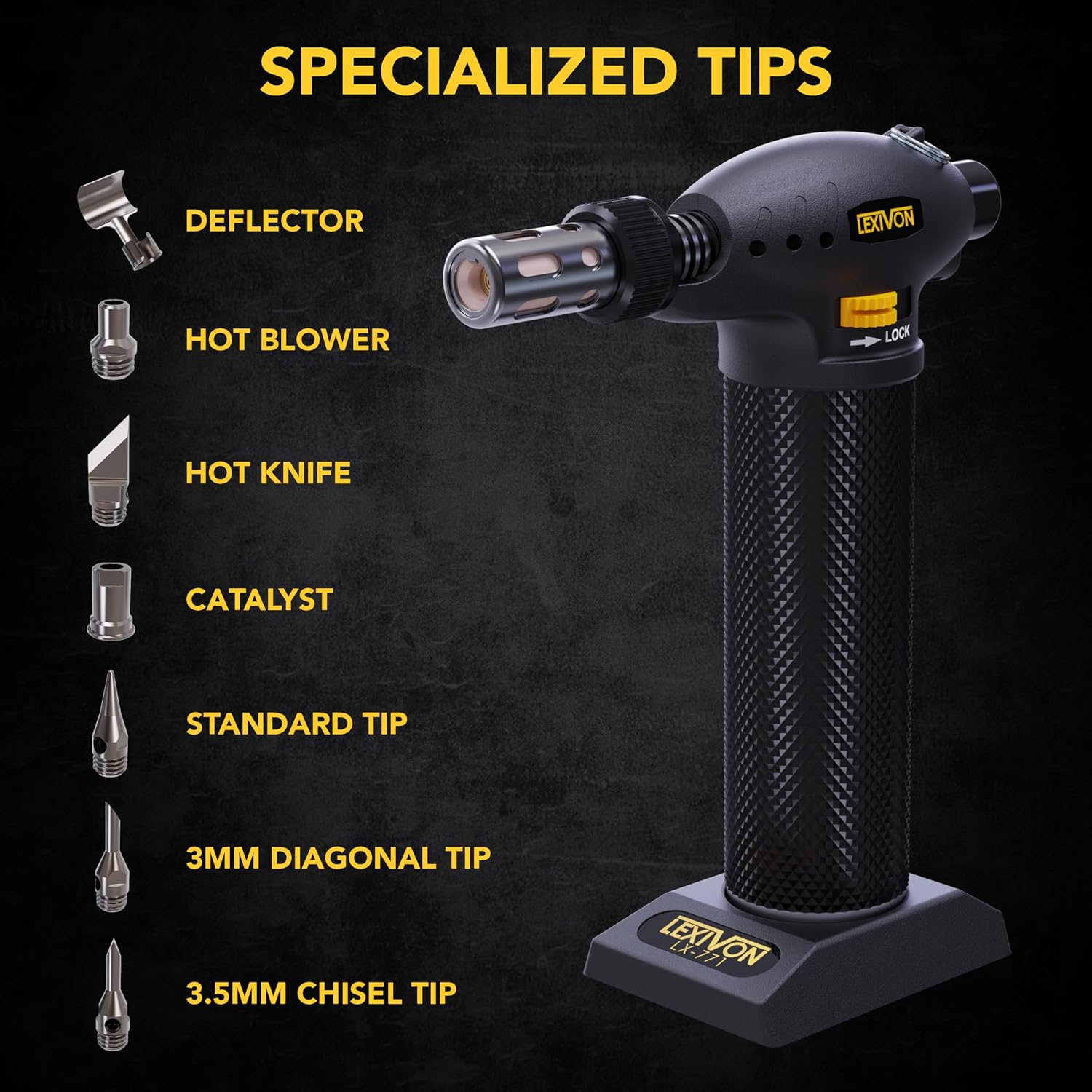 Detalle de LEXIVON LX-771 125W butane torch