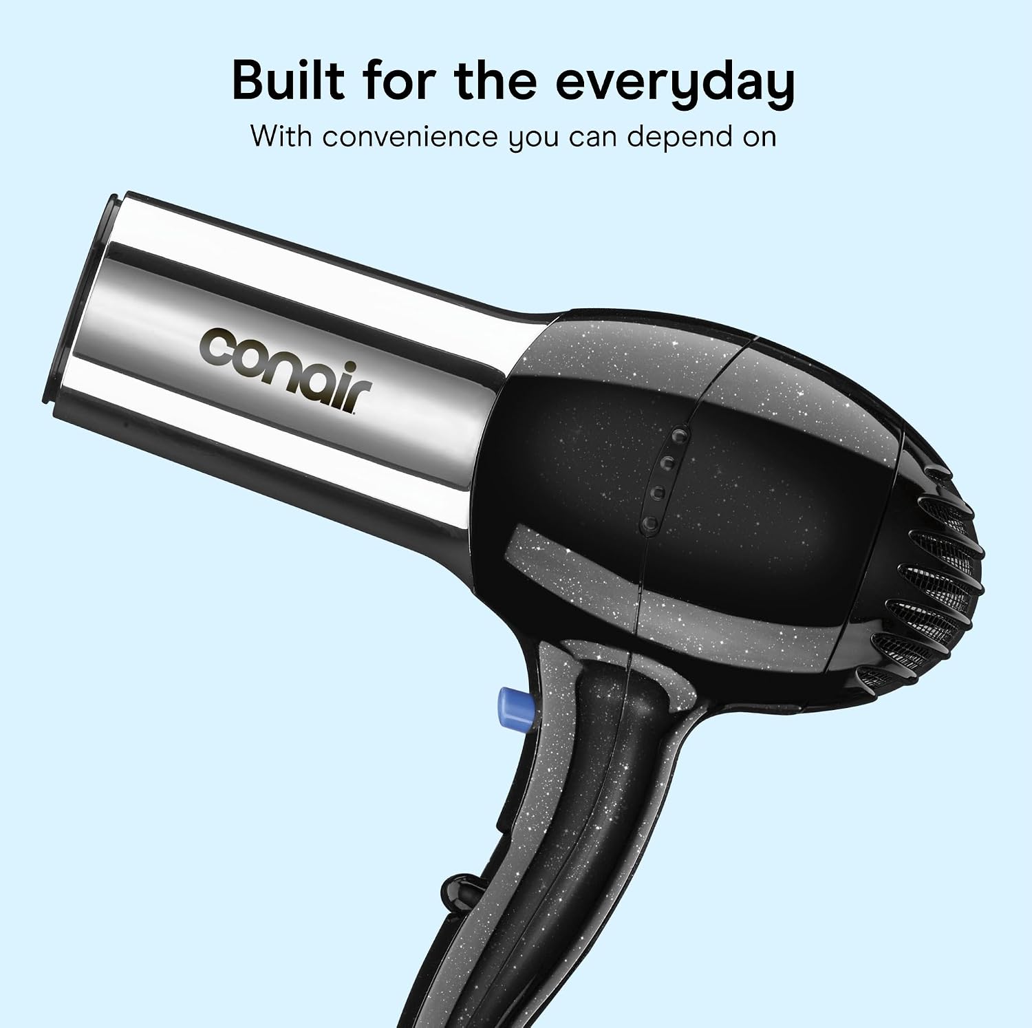 Detalle de Conair 256NRL Ionic Hair Dryer, 1875W with Concentrator, 2 Heat/Speed Settings