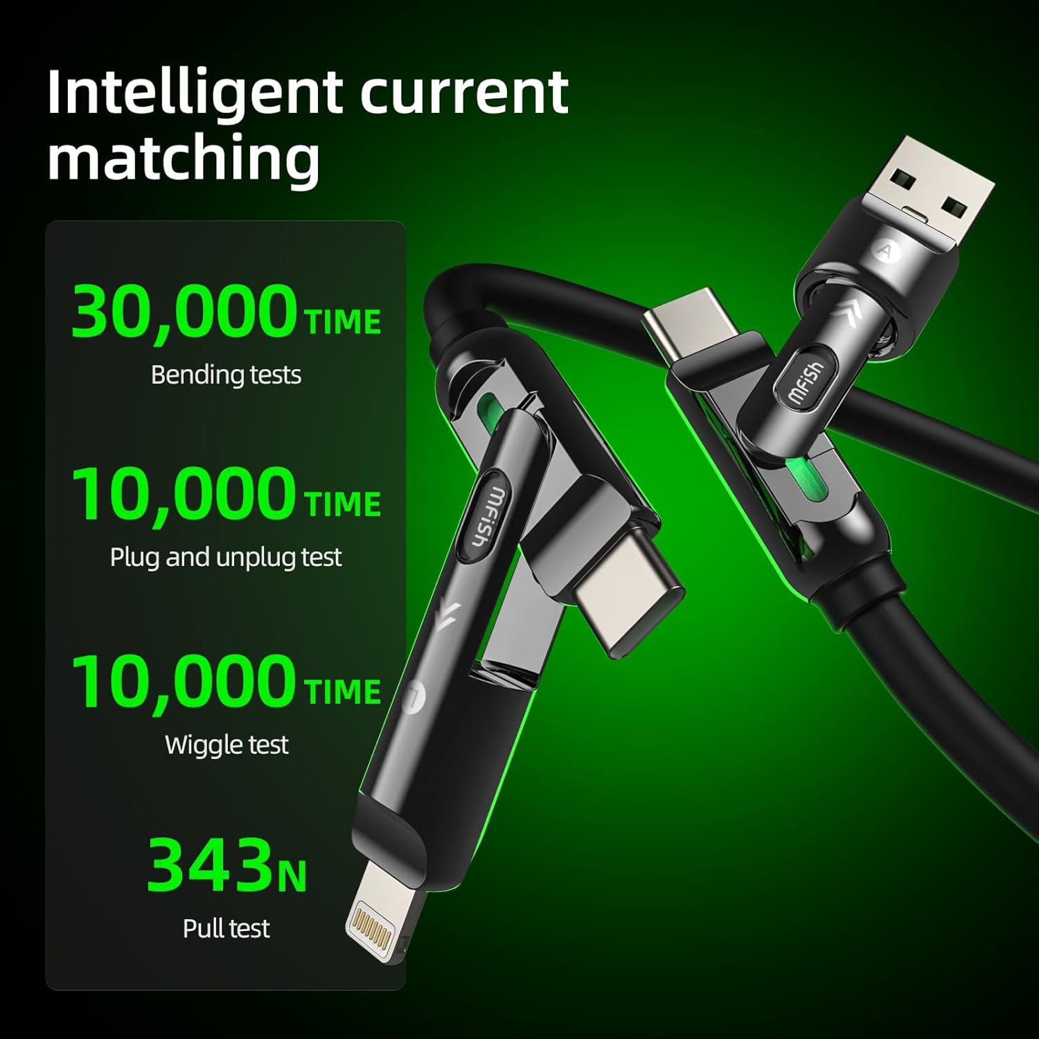Thumbnail 4 de MFish 4-in-1 Fast Charging Cable