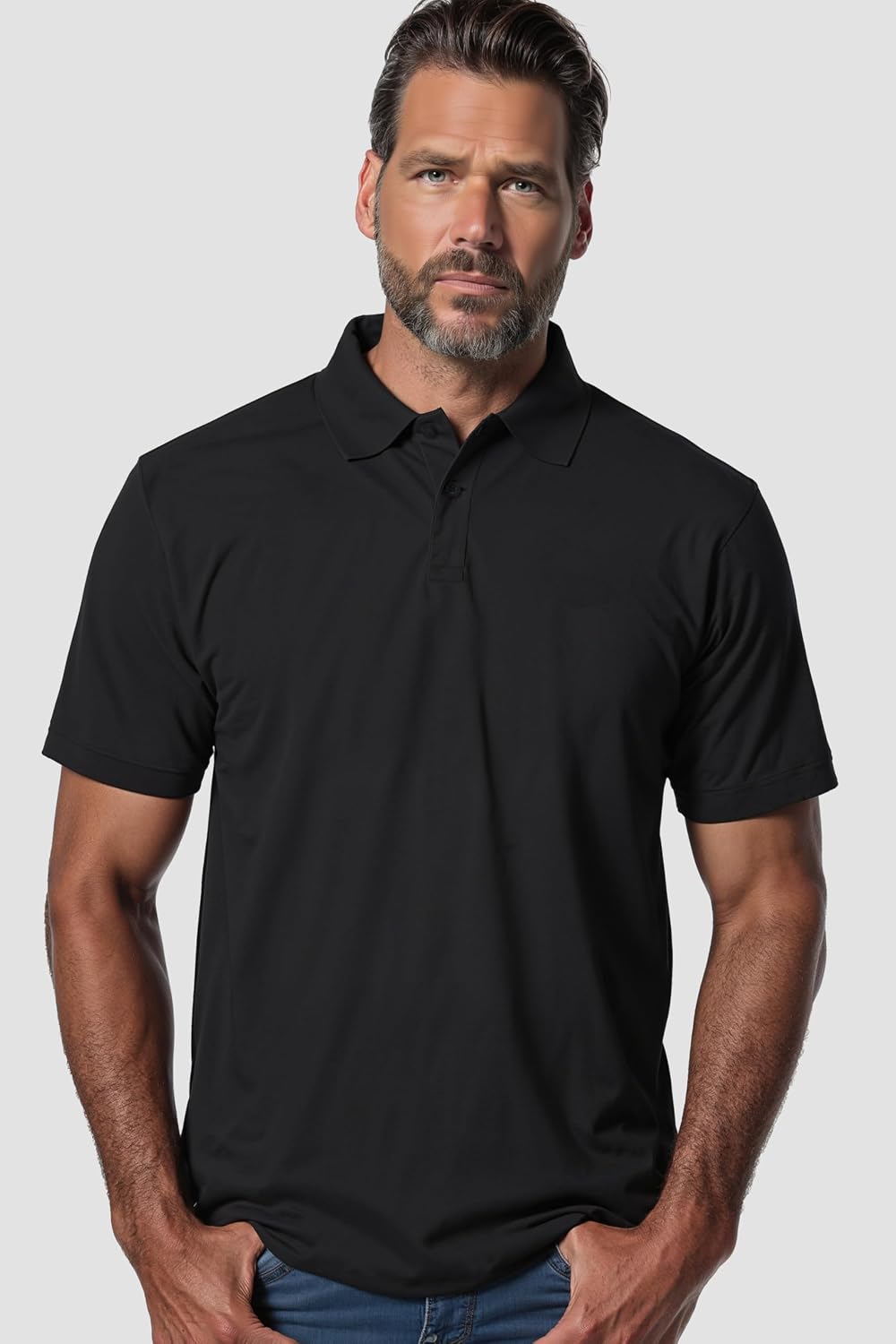 Detalle de JP 1880 Herren Poloshirt Großgrößen – Piqué, Halbarm, Basic, L–8XL (702560)