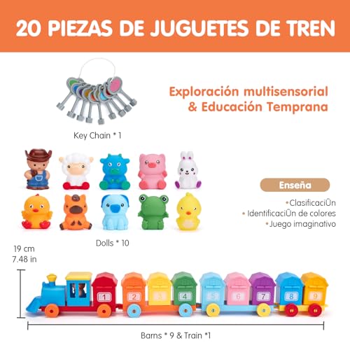 Thumbnail 7 de Hahaland Tren de Juguetes 20 en 1 para Niños 🚆