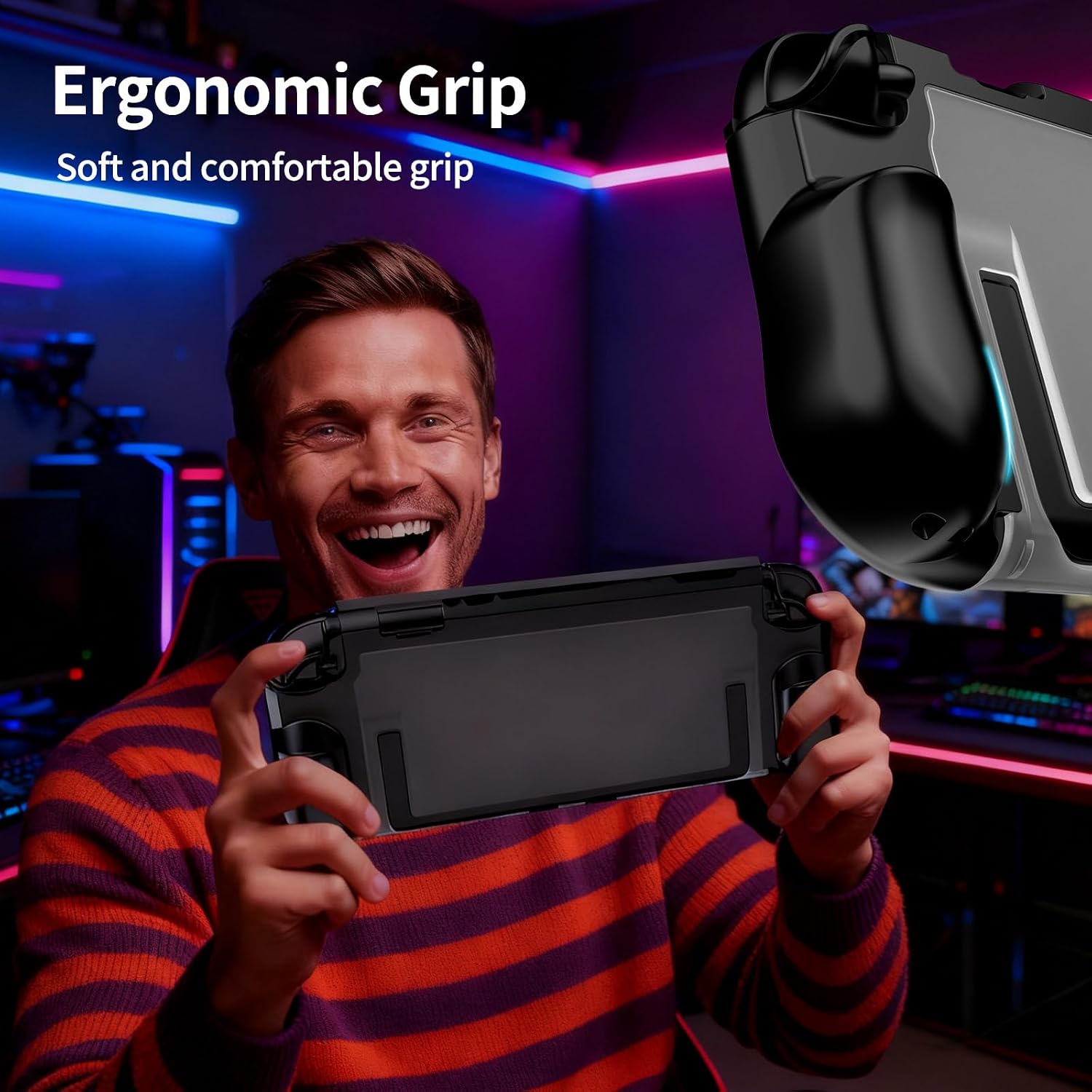 Thumbnail 3 de ewnol Dockable Case for Nintendo Switch 2: Ergonomic Grip, Stand Access, and All-in-One Protection