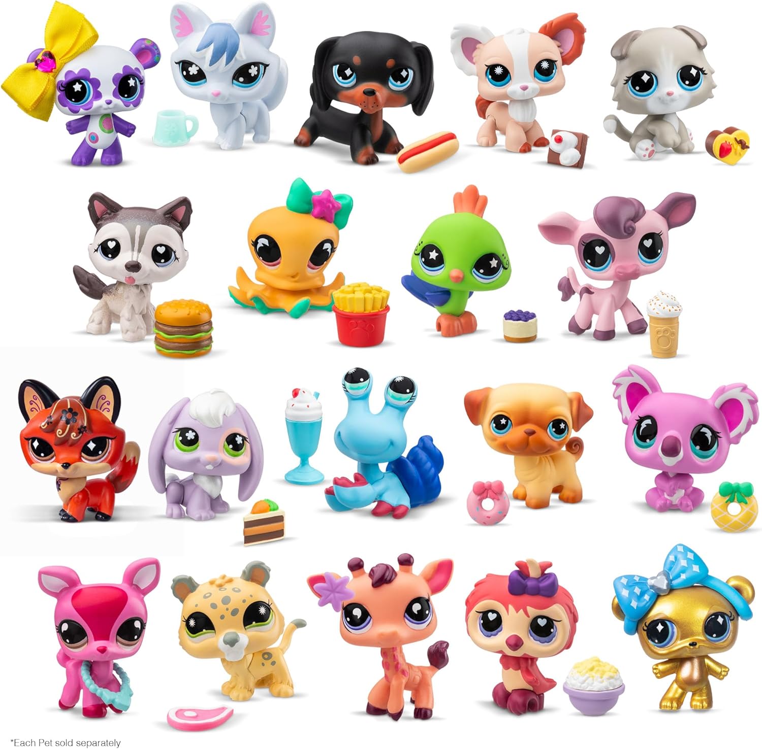 Detalle de Littlest Pet Shop Collect & Display Collection - Series 4 Gen 7 Authentic Bobble Head (Amazon Exclusive Gift Set)