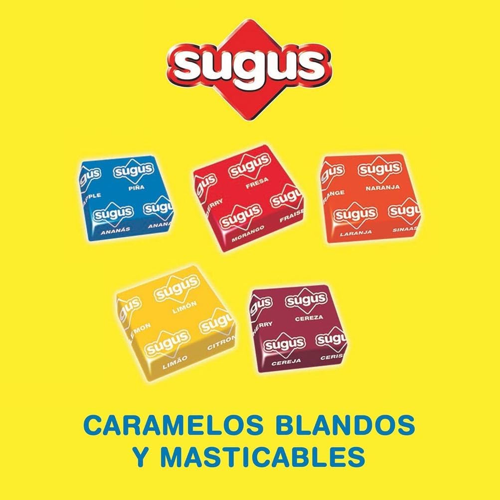 Detalle 2 de Sugus Caramelo Masticable de Zumo de Frutas 🍬 1kg
