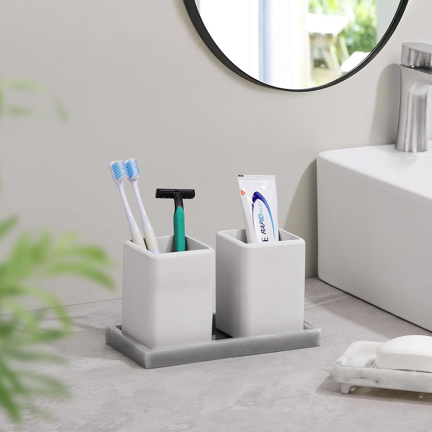 Thumbnail 1 de Luxspire Zahnbürstenhalter 2 Stück Zahnbürstenhalter