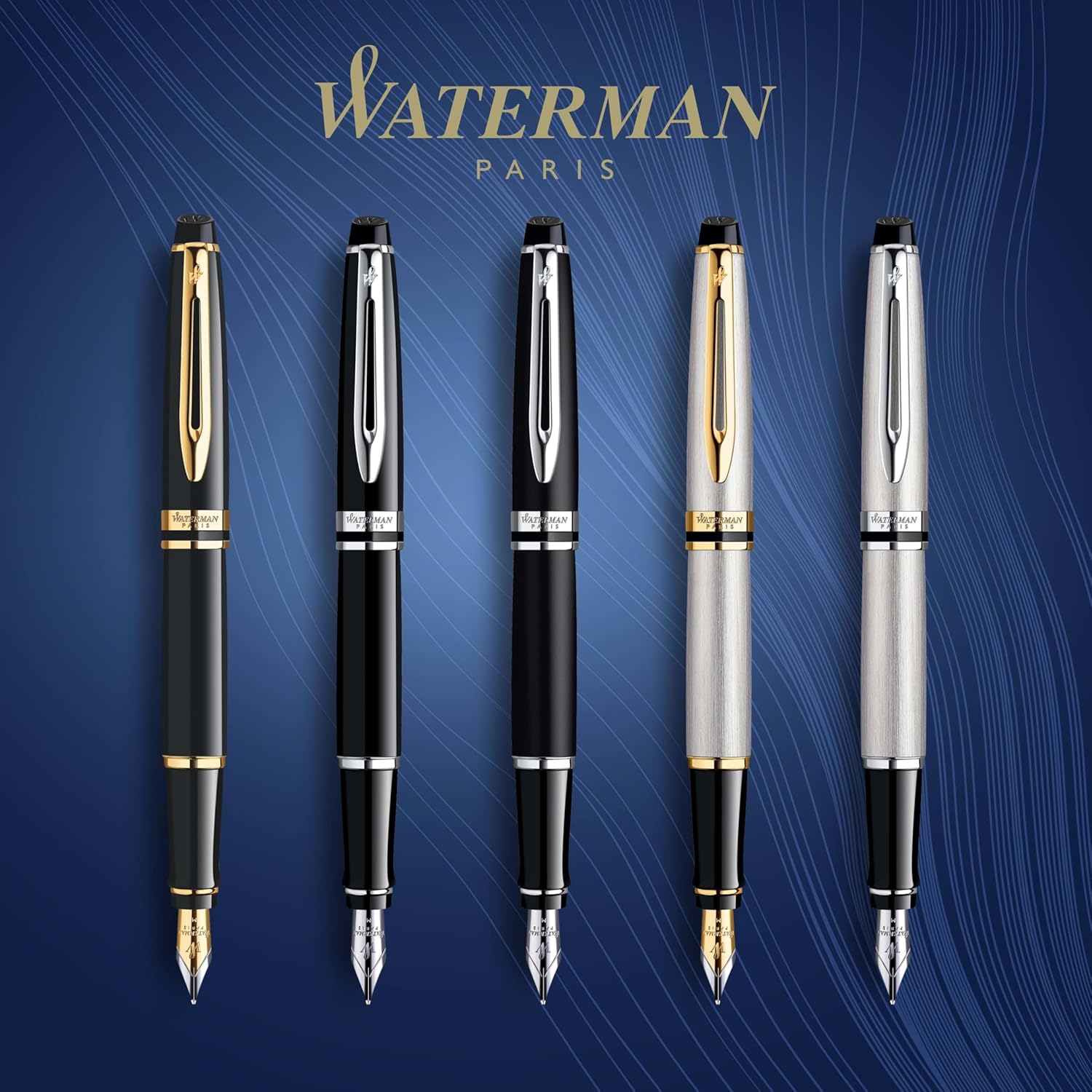 Thumbnail 5 de Waterman Expert stylo plume noir doré 23K
