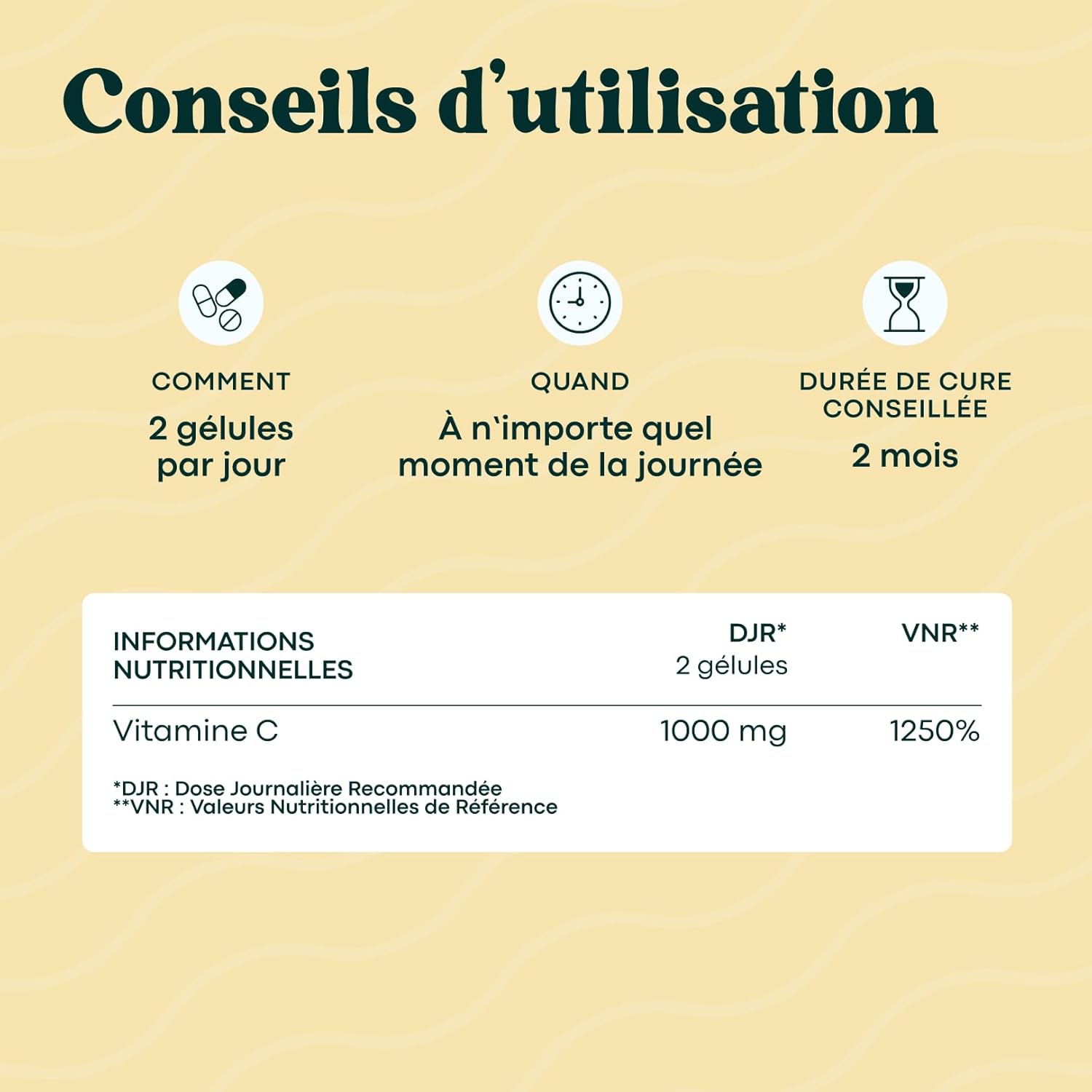 Thumbnail 4 de Vitamine C 1000 mg Essentials by Novoma – 60 gélules végétales, 1 mois
