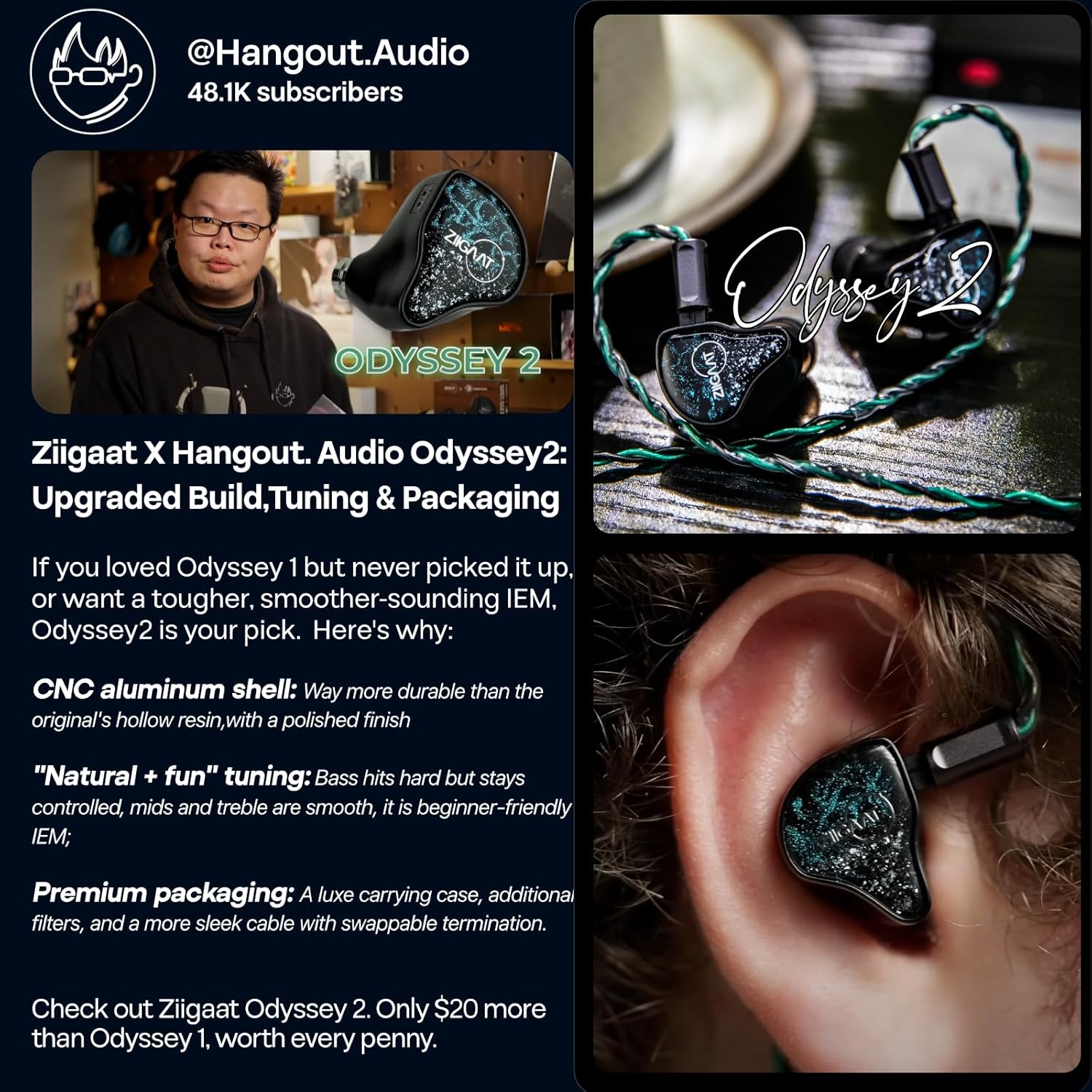 Thumbnail 2 de Linsoul Odyssey 2 In Ear Monitor