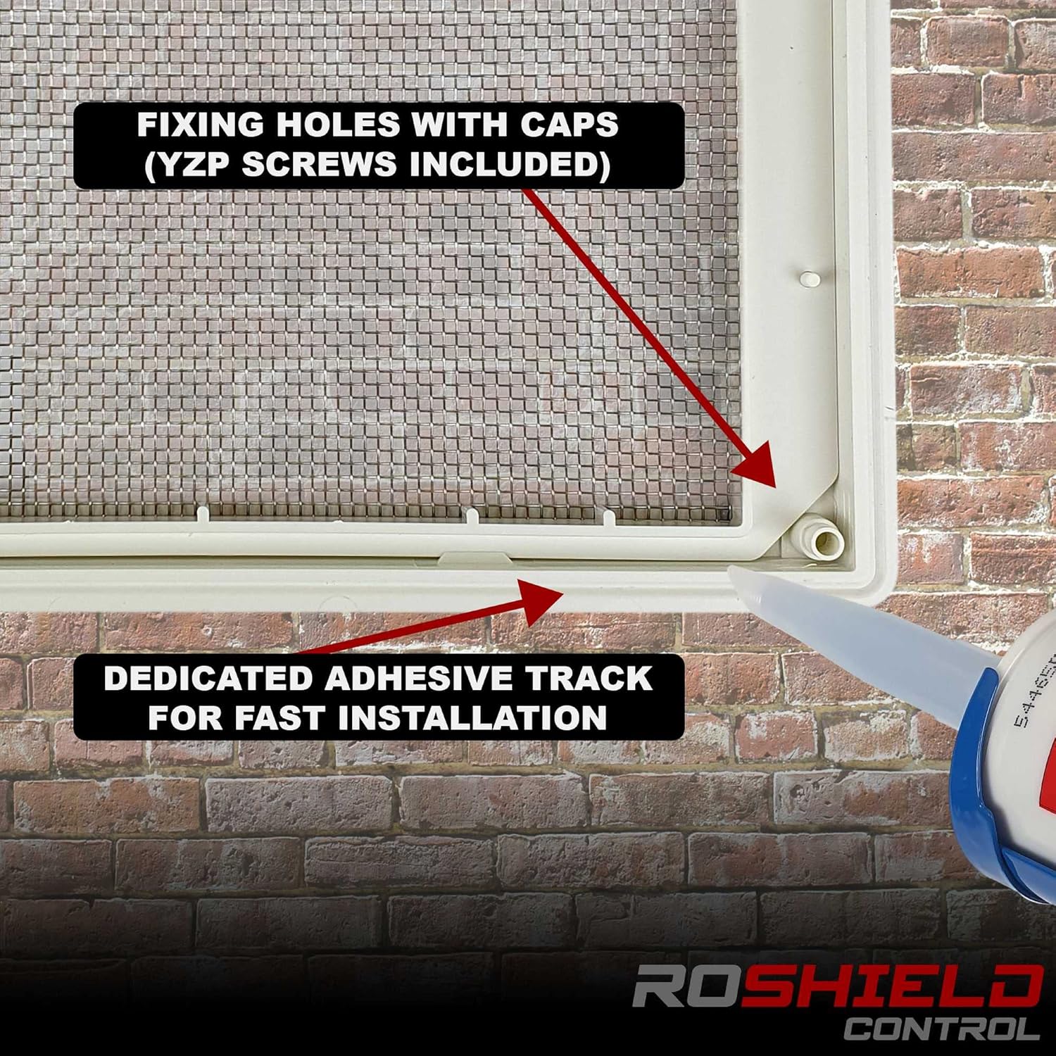 Thumbnail 4 de Roshield Pest Proofing Air Brick Mesh Vent Cover x 4