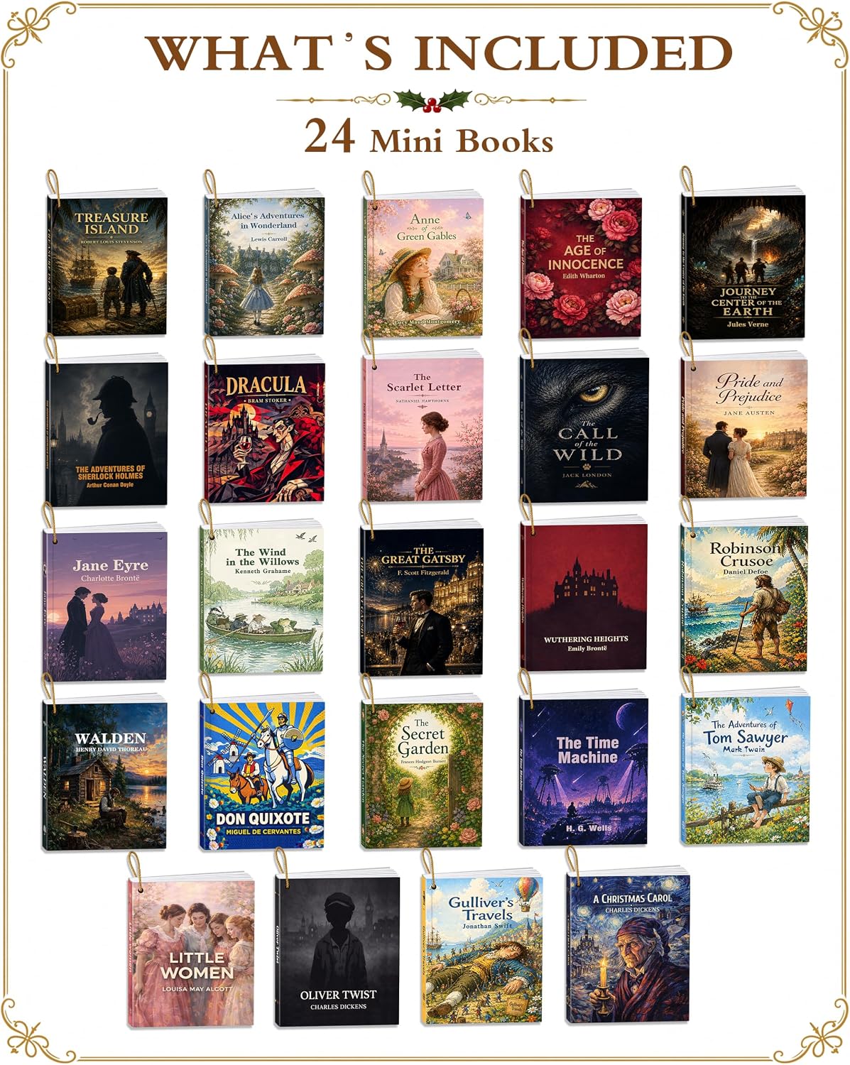 Thumbnail 2 de RONSTONE Mini Book-adventskalender 2026 med 24 engelska miniböcker
