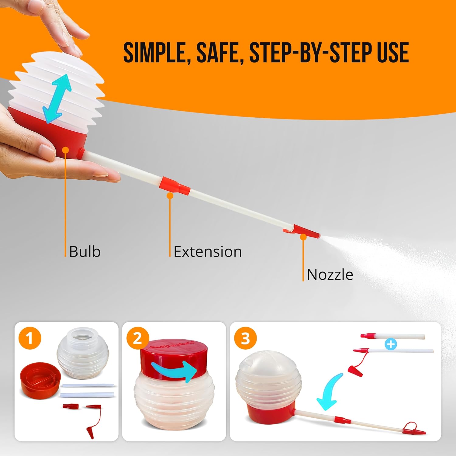 Detalle de ASPECTEK Aspectek Safe and Practical Insect handstofpomp met verlengstuk