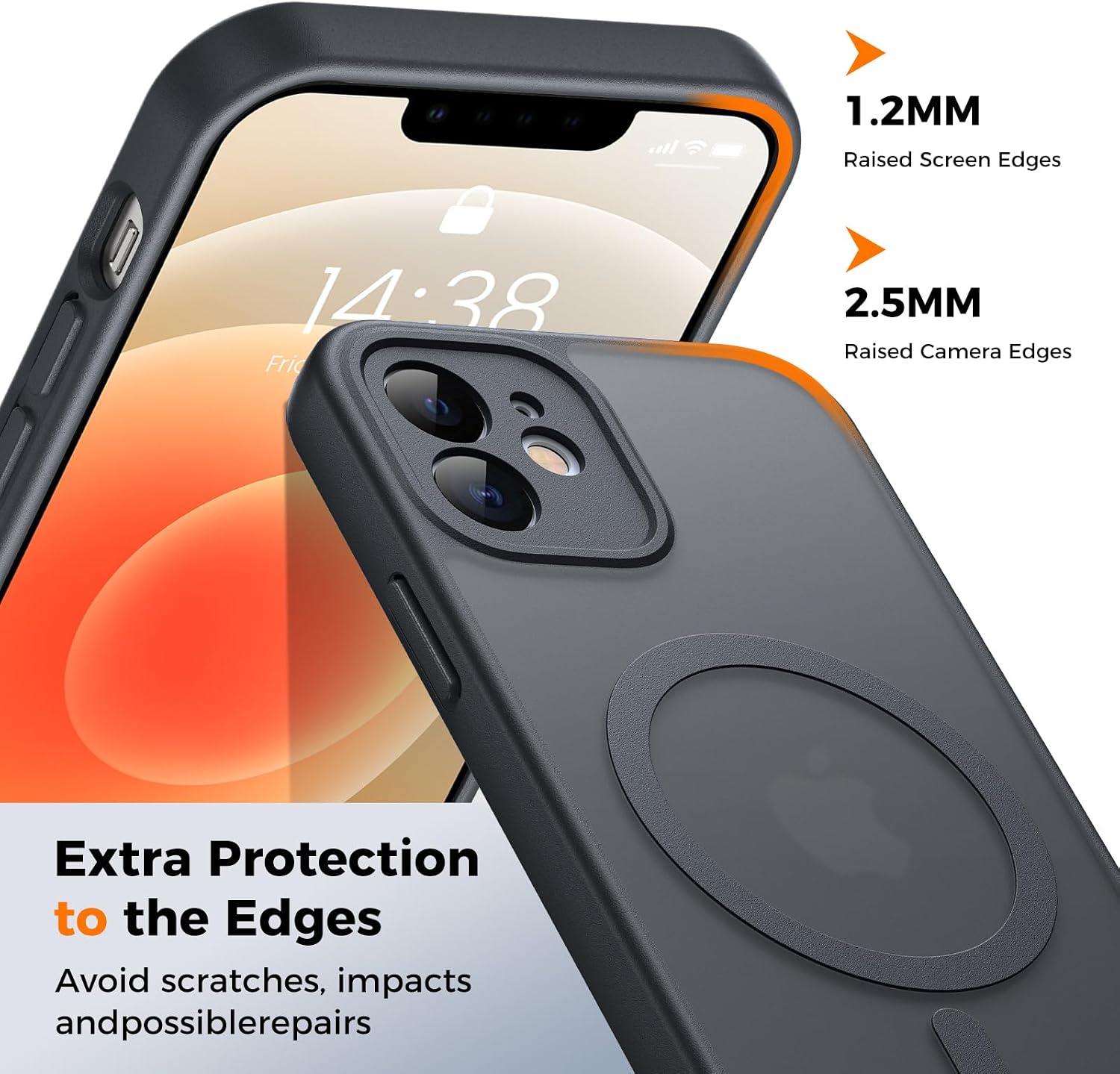 Detalle 2 de EASDNB iPhone 12 Hülle Magsafe 2400 Gauß