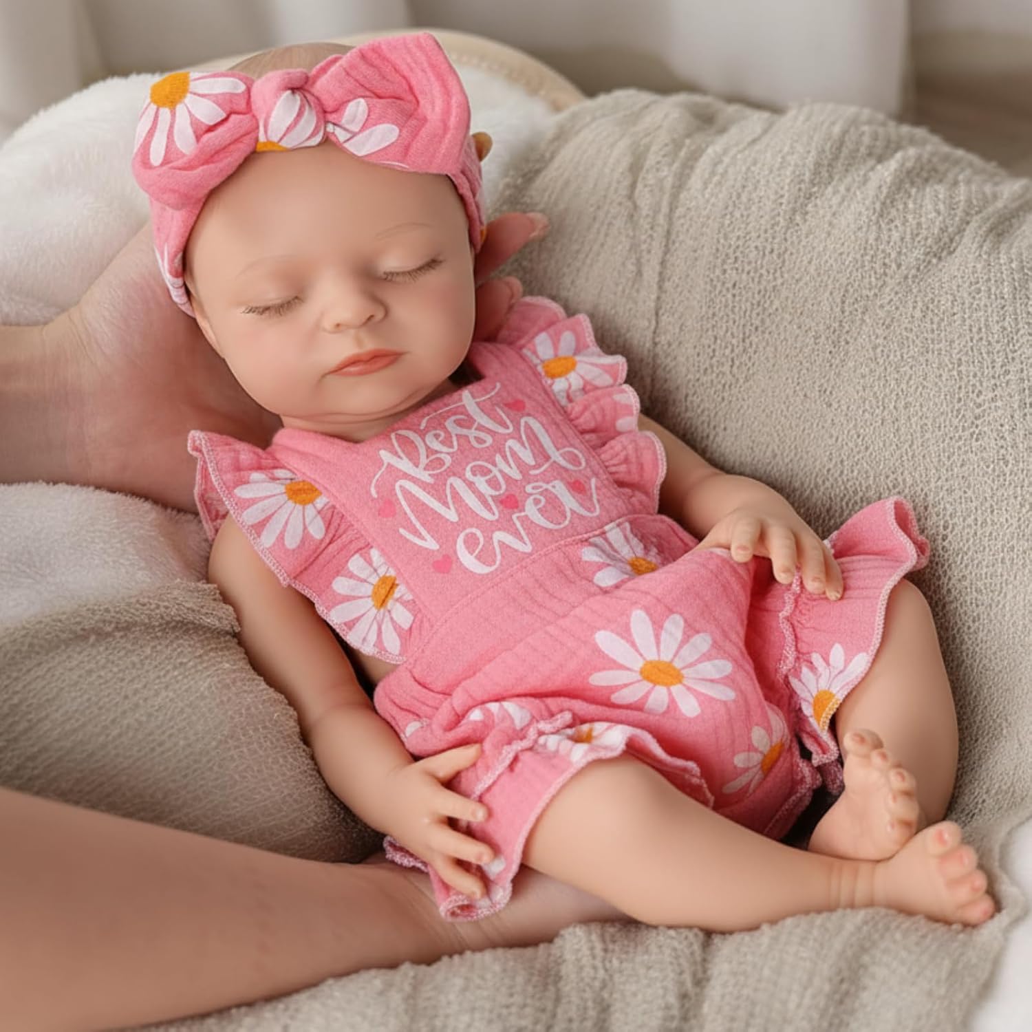 Thumbnail 2 de BABESIDE 16 Inch Silicone Baby Doll – Full Body Reborn Baby with Realistic Features