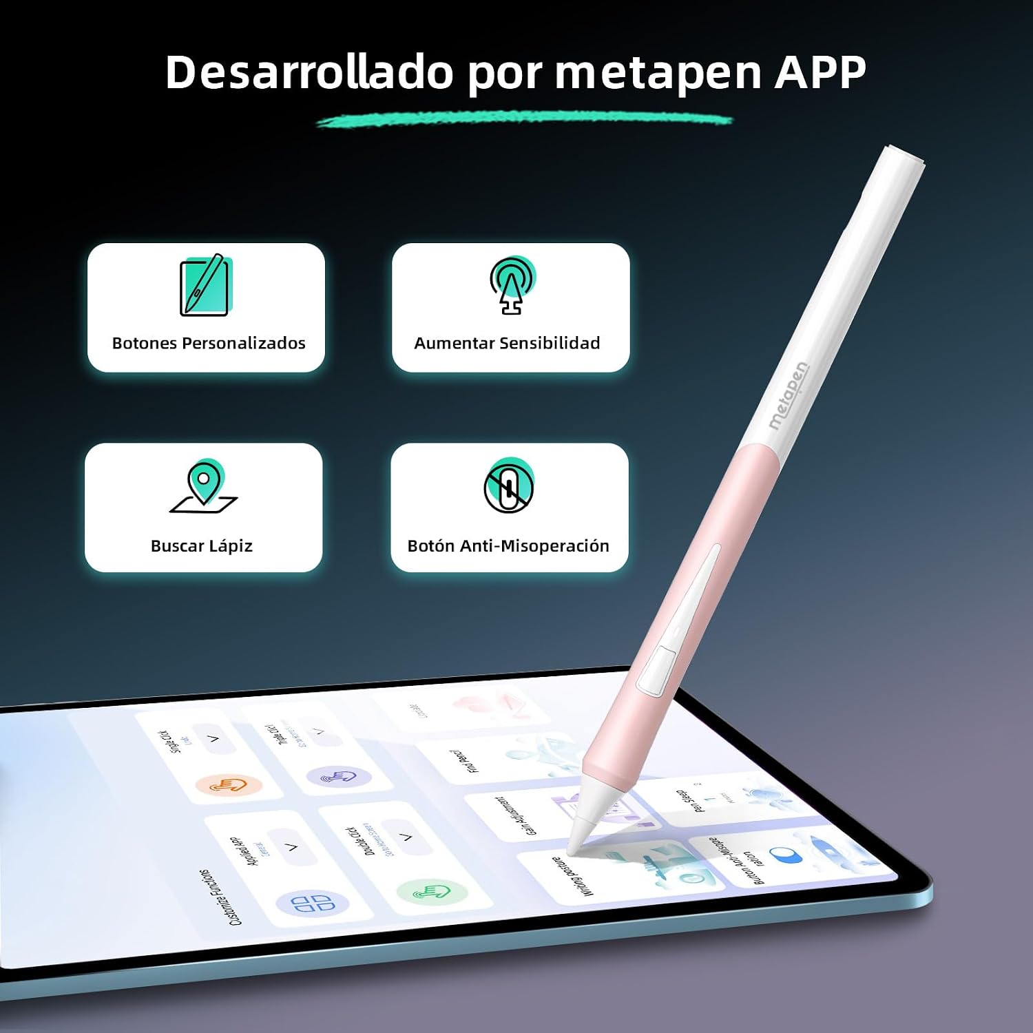 Thumbnail 6 de Metapen D1 Lápiz para iPad 🖊️ Compatibilidad Amplia Blanco