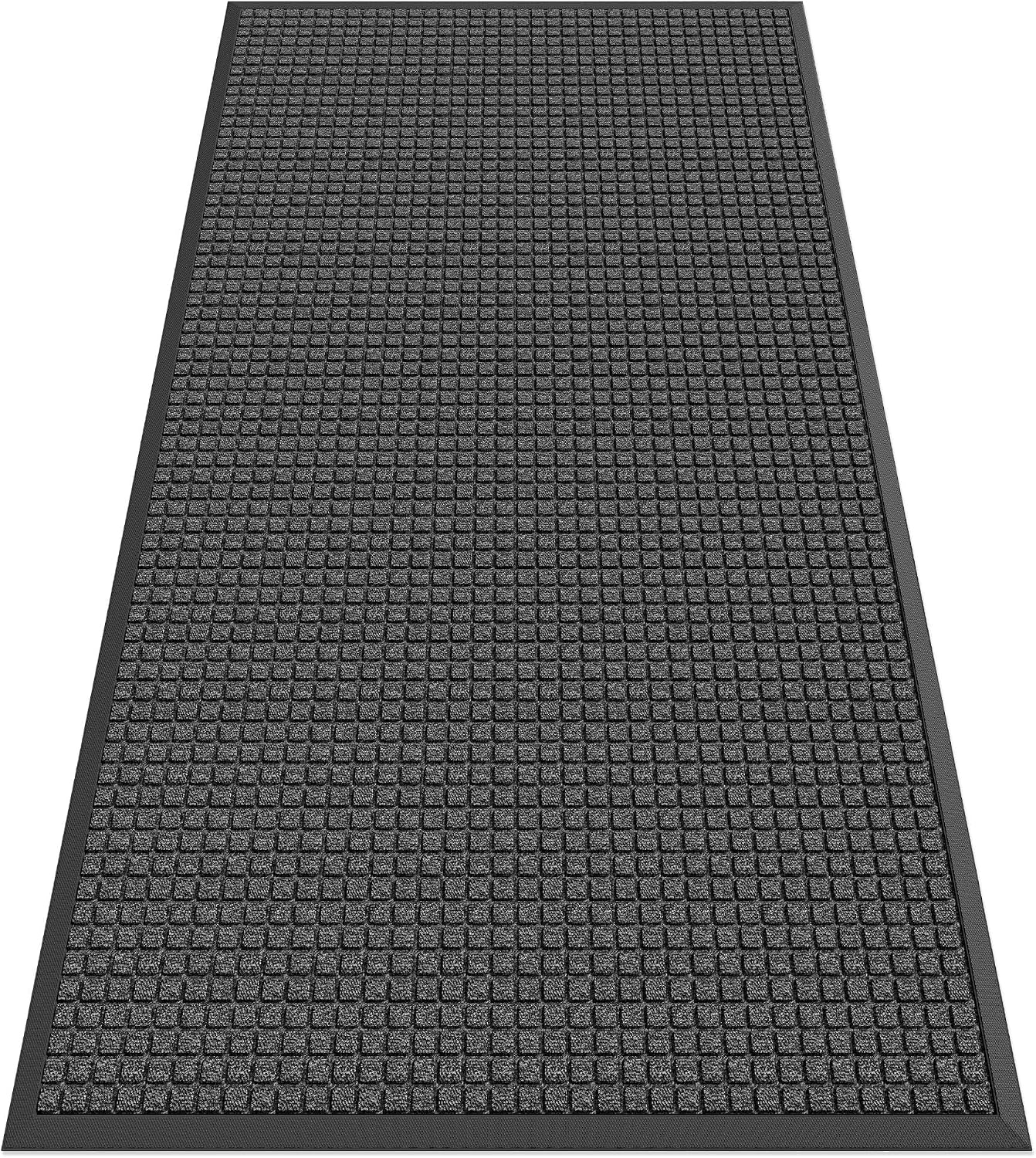 Detalle de HOMEK 6' x 3' Outdoor Doormat with Woven Polypropylene and Rubber Backing