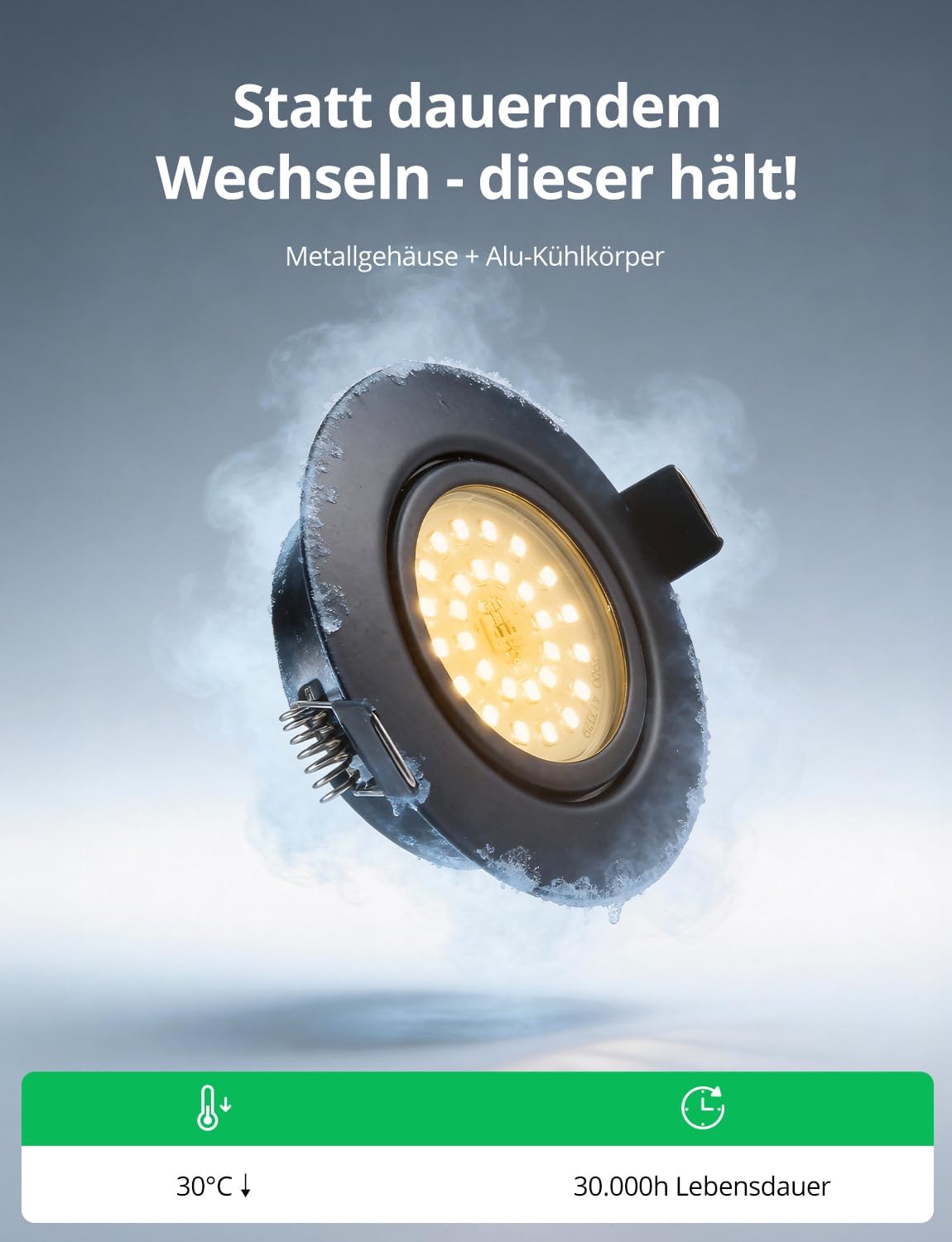 Detalle 2 de BOJIM Einbaustrahler LED 5,5 W 10er Set