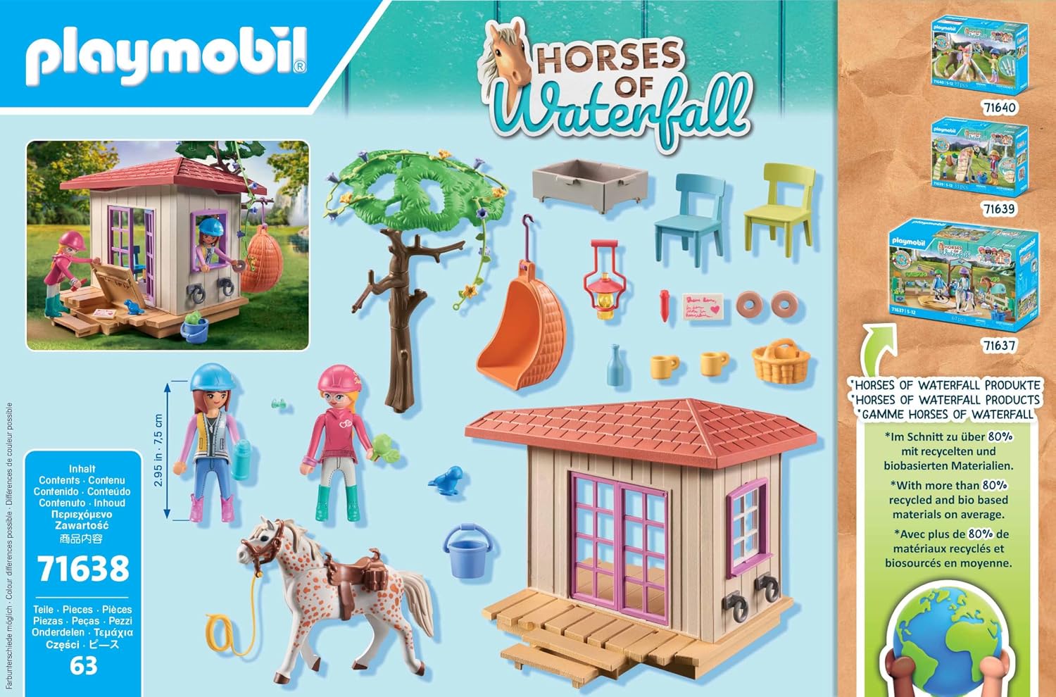 Detalle de PLAYMOBIL horse clubhouse toy