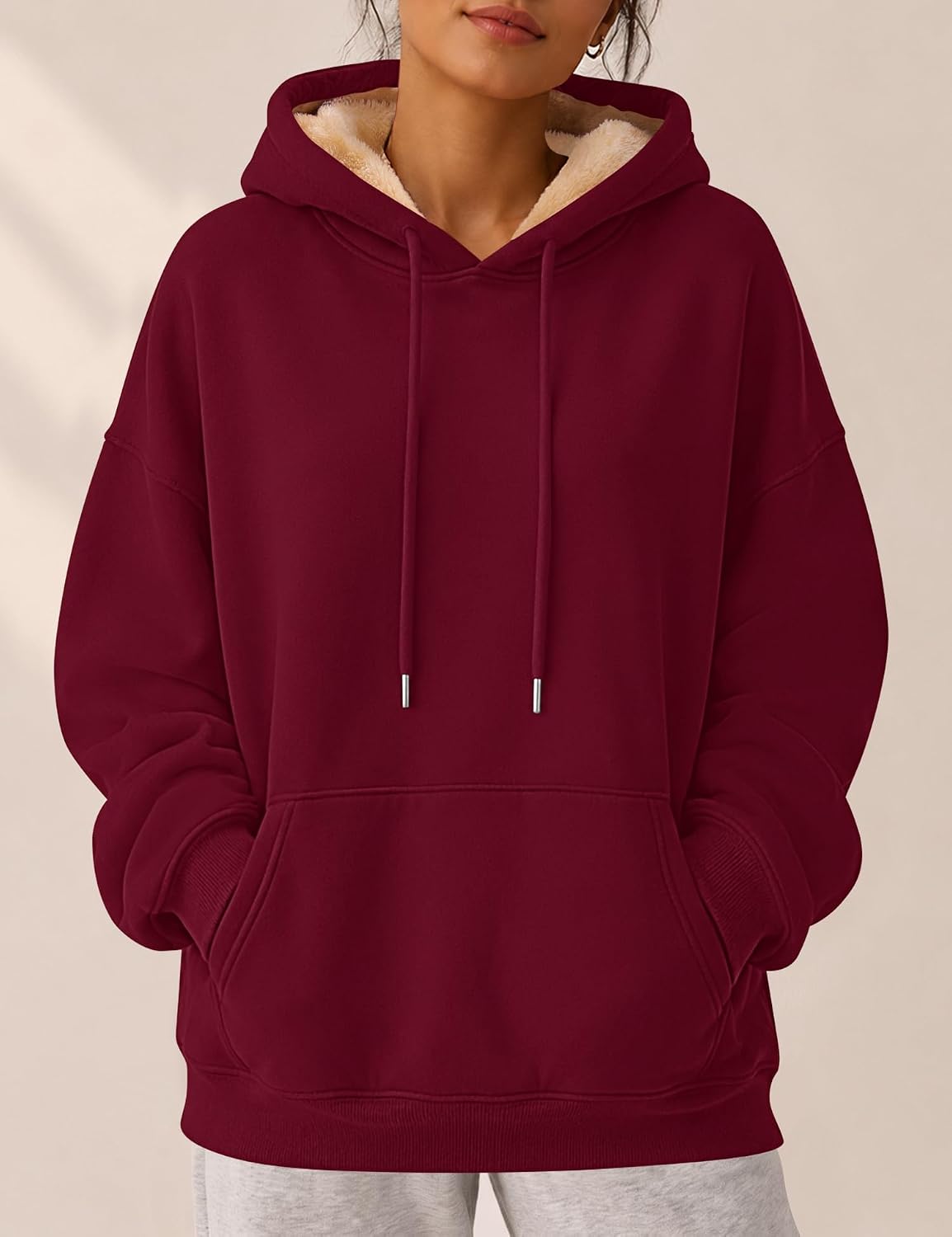 Detalle 2 de LOMON Women's Hoodie, 100% Cotton Shell
