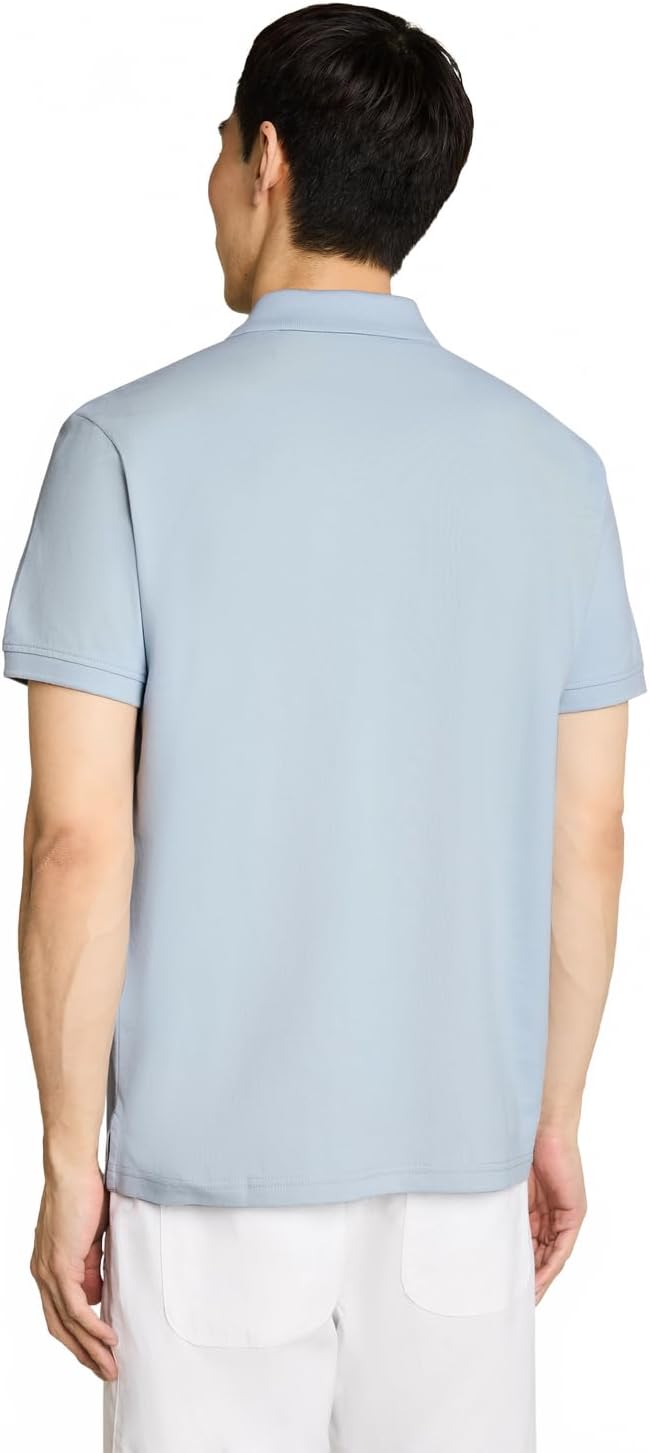 Detalle de Tom Tailor Herren Basic Piqué Poloshirt – zeitloser Allrounder mit bequemem Tragegefühl
