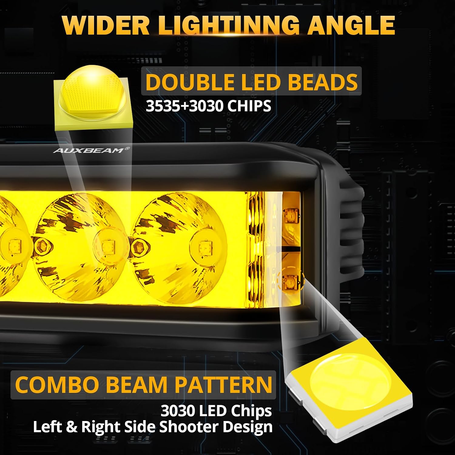 Thumbnail 1 de Auxbeam 5inch 68W Amber Fog Light