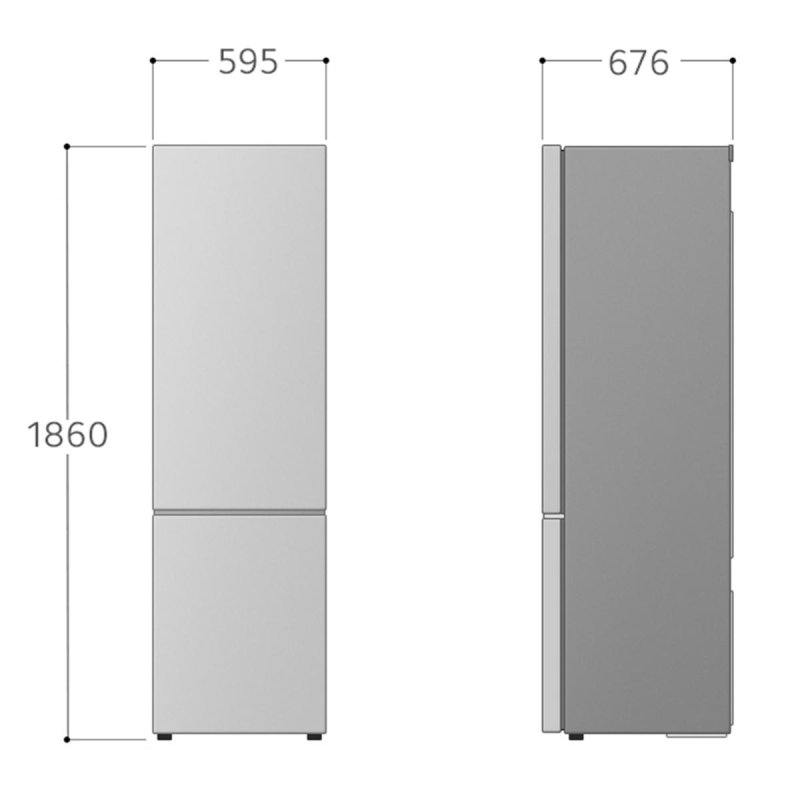 Thumbnail 2 de LG Combi 186cm 349L Frigorífico