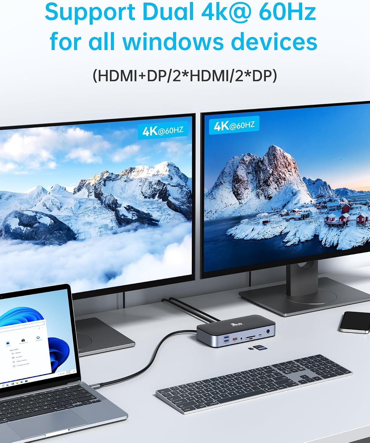 Thumbnail 3 de LIONWEI DisplayLink Dockingstation 15 in 1