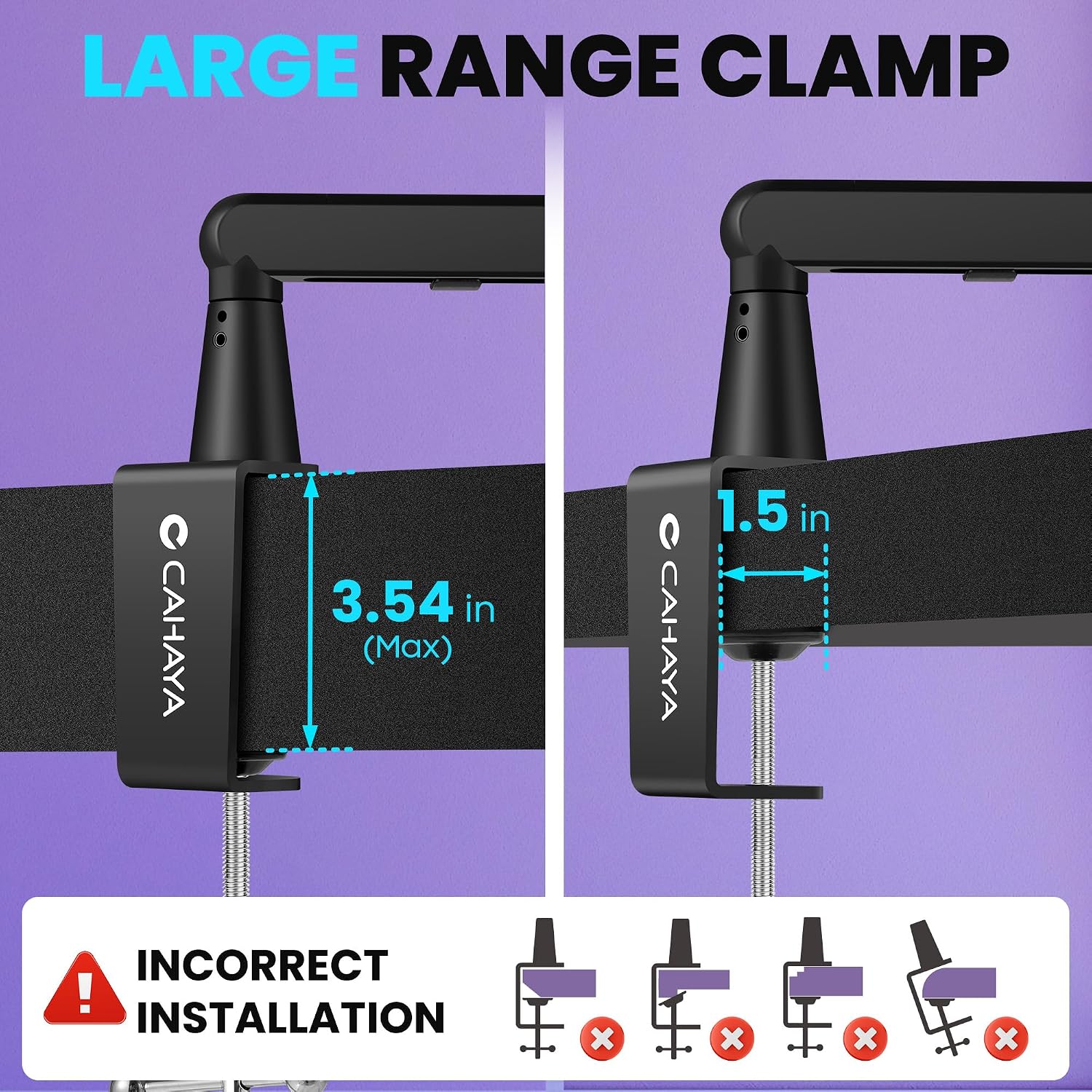 Thumbnail 5 de CAHAYA Low-Profile Microphone Boom Arm with 3.5-Inch Extension Pole