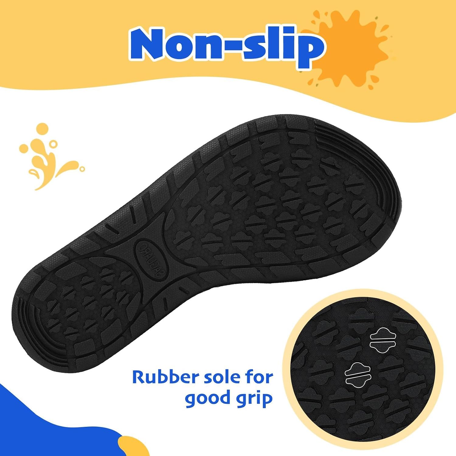Detalle 2 de SAGUARO Scarpe da immersione Bambino: scarpette antiscivolo per spiaggia e piscina