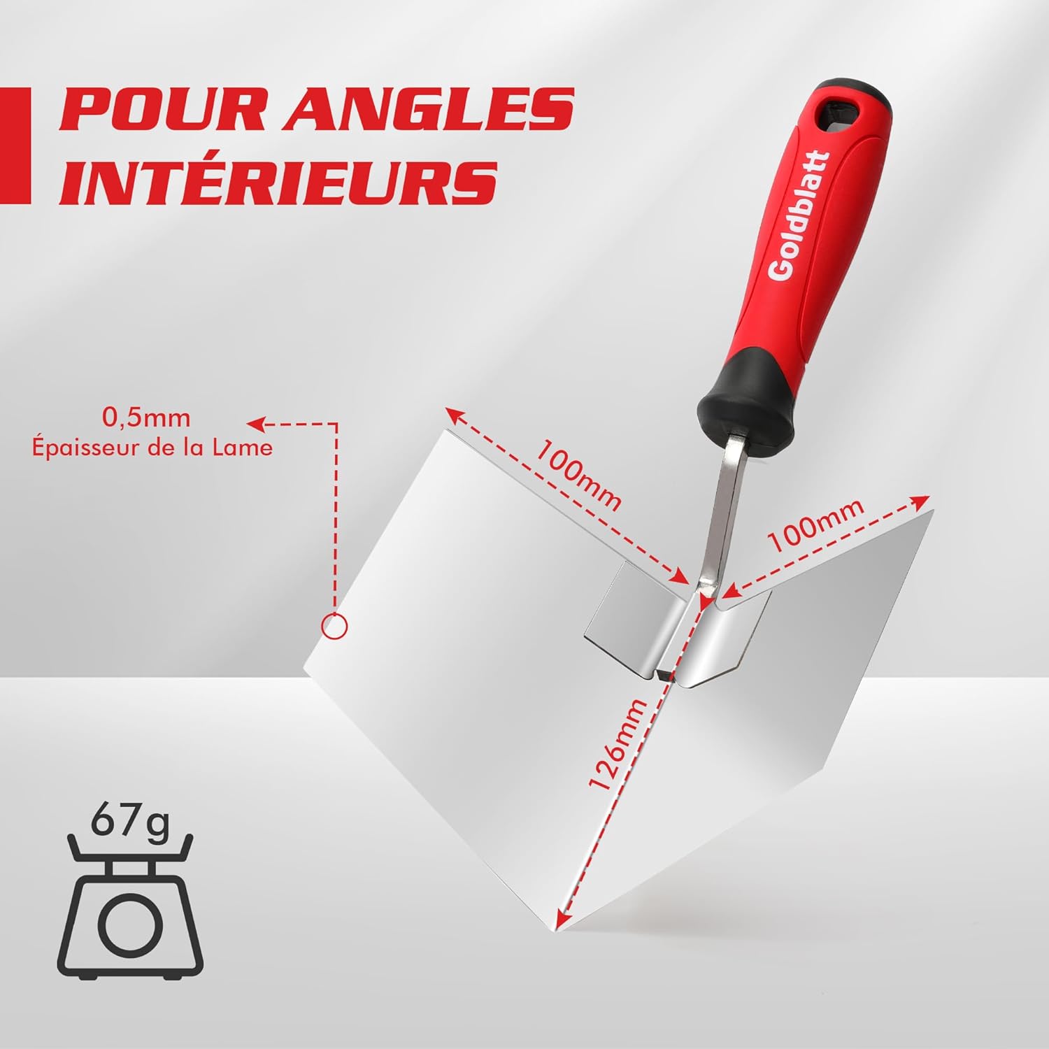 Detalle de Goldblatt Truelles d’Angle lot 2 100×126 mm 🛠