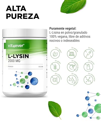 Thumbnail 2 de Vit4ever L-Lisina en polvo 500g | Vegan, Alta Solubilidad