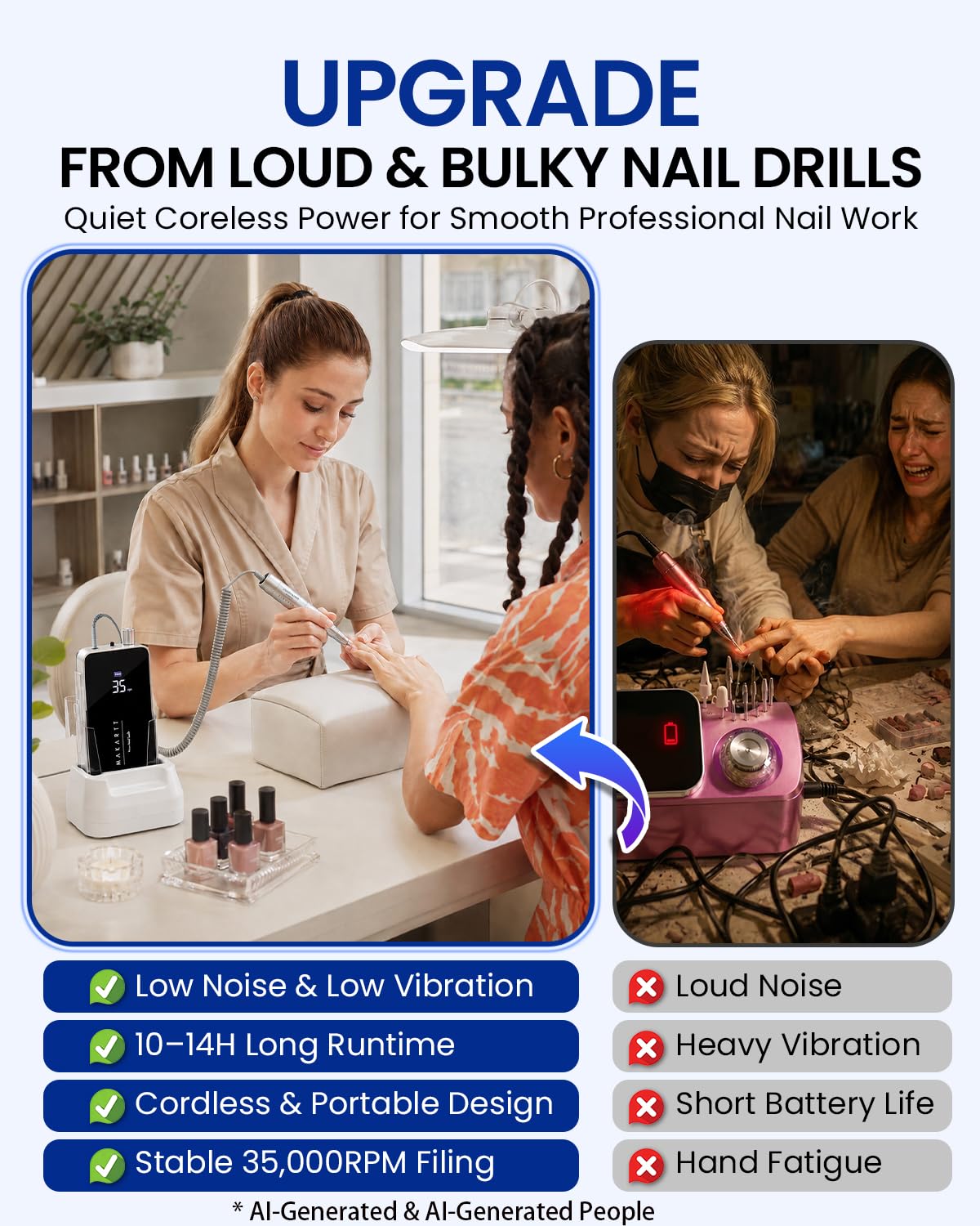 Thumbnail 1 de Makartt Electric Nail Drill 35000RPM