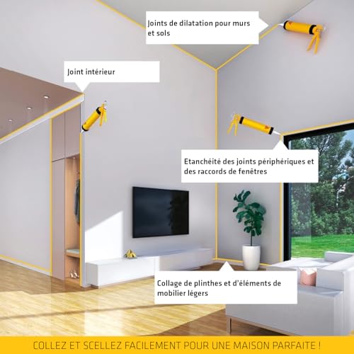 Thumbnail 9 de Sikaflex 11 FC Noir 300 ml – Mastic colle multi-usage SIKA