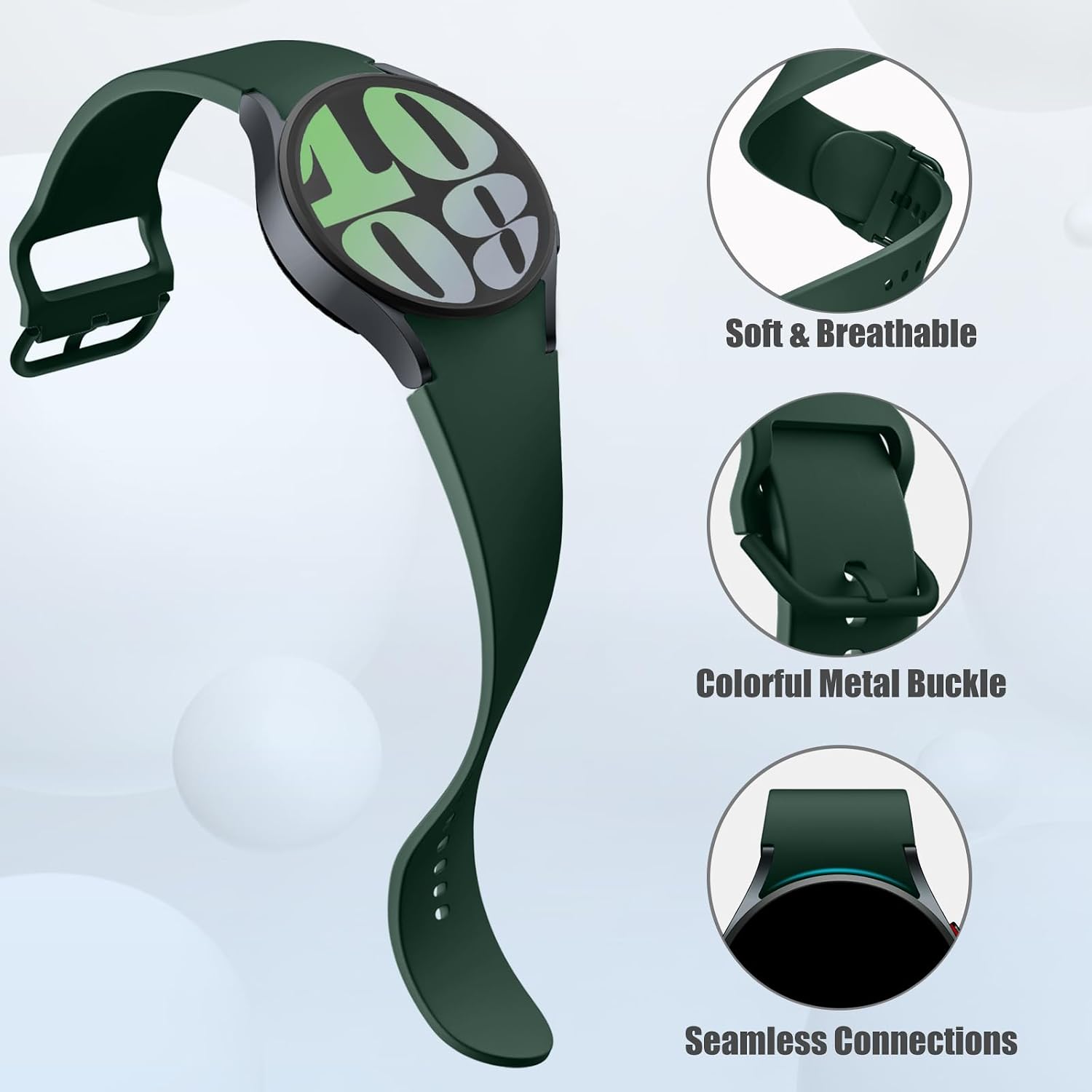 Thumbnail 1 de Mastten Galaxy Watch Strap 44mm Dark Green