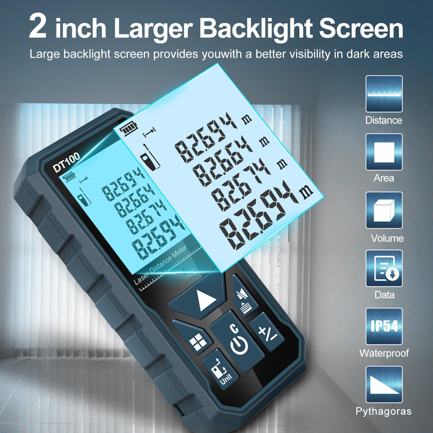 Thumbnail 1 de HANMATEK DT100 Laser Distance Meter (100m) — Practical, Rugged Range Finder Review