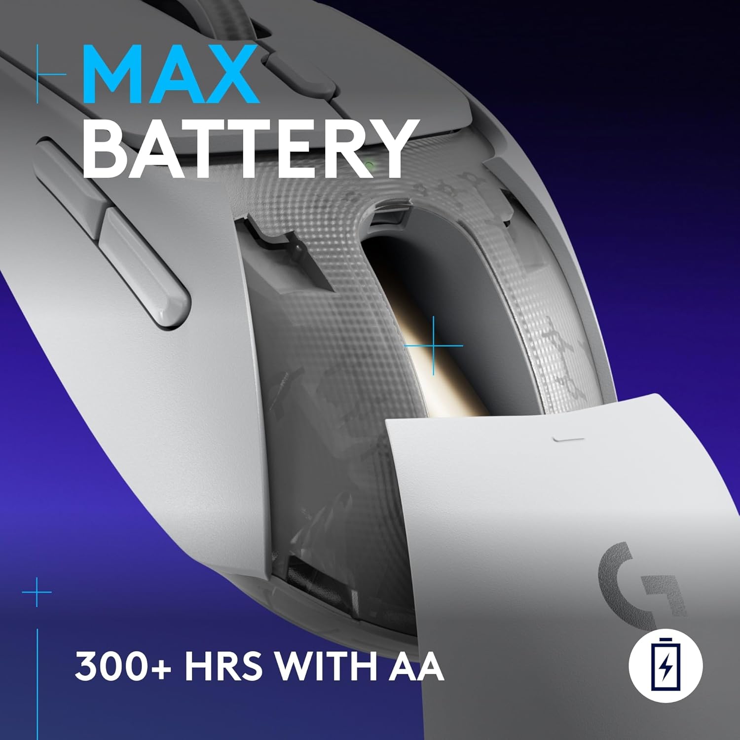 Thumbnail 5 de Logitech G309 LIGHTSPEED Wireless Gaming Mouse (White) with HERO 25K sensor, LIGHTFORCE hybrid switches