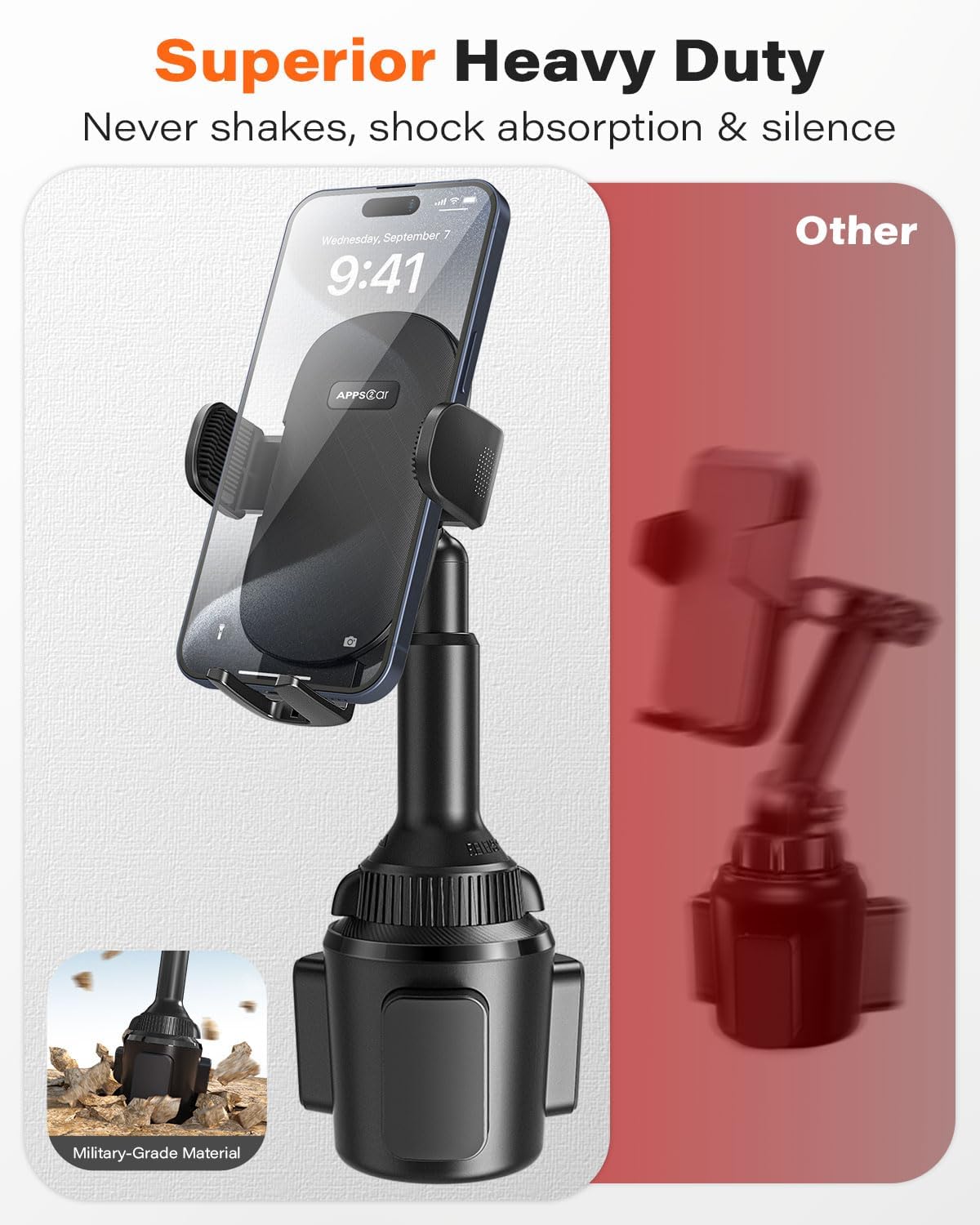 Thumbnail 3 de APPS2Car Universal Cup Phone Holder 11 in