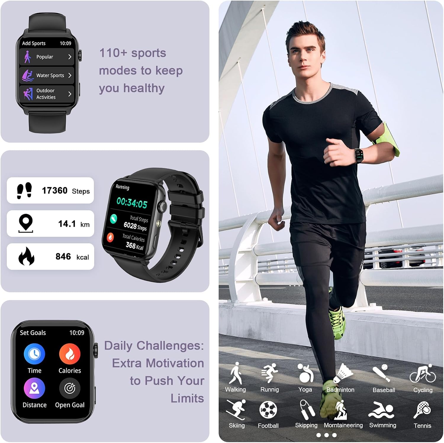 Detalle de IOWODO Smart Watch 1.91" HD