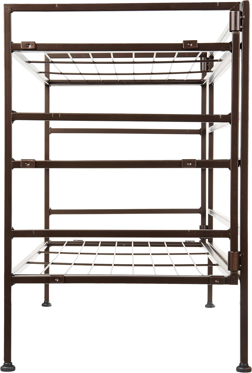 Detalle de Amazon Basics – stojak na buty na 9 par, 3 poziomy, stal stopowa