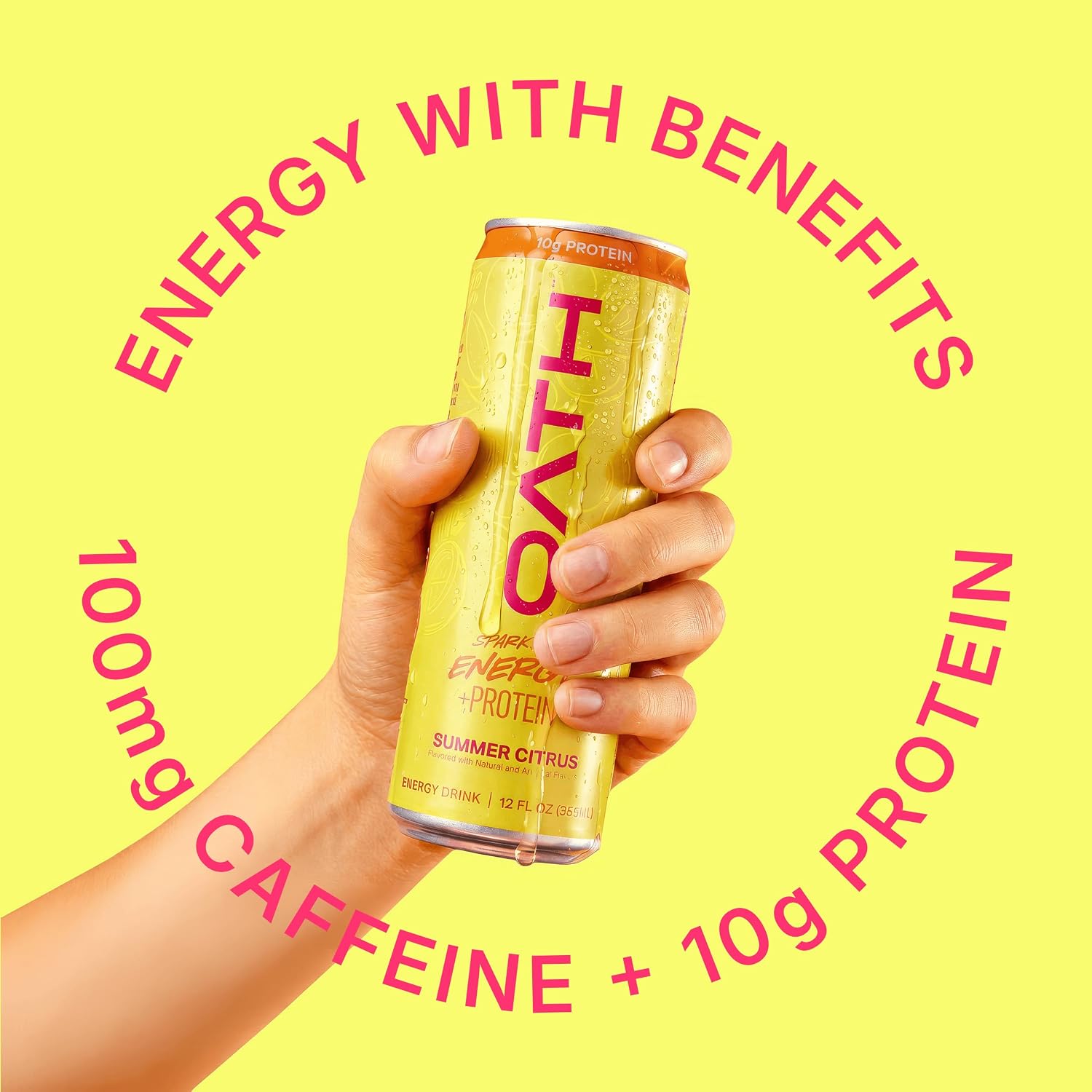 Detalle de Oath Nutrition Sparkling Energy Drink, 10g Protein