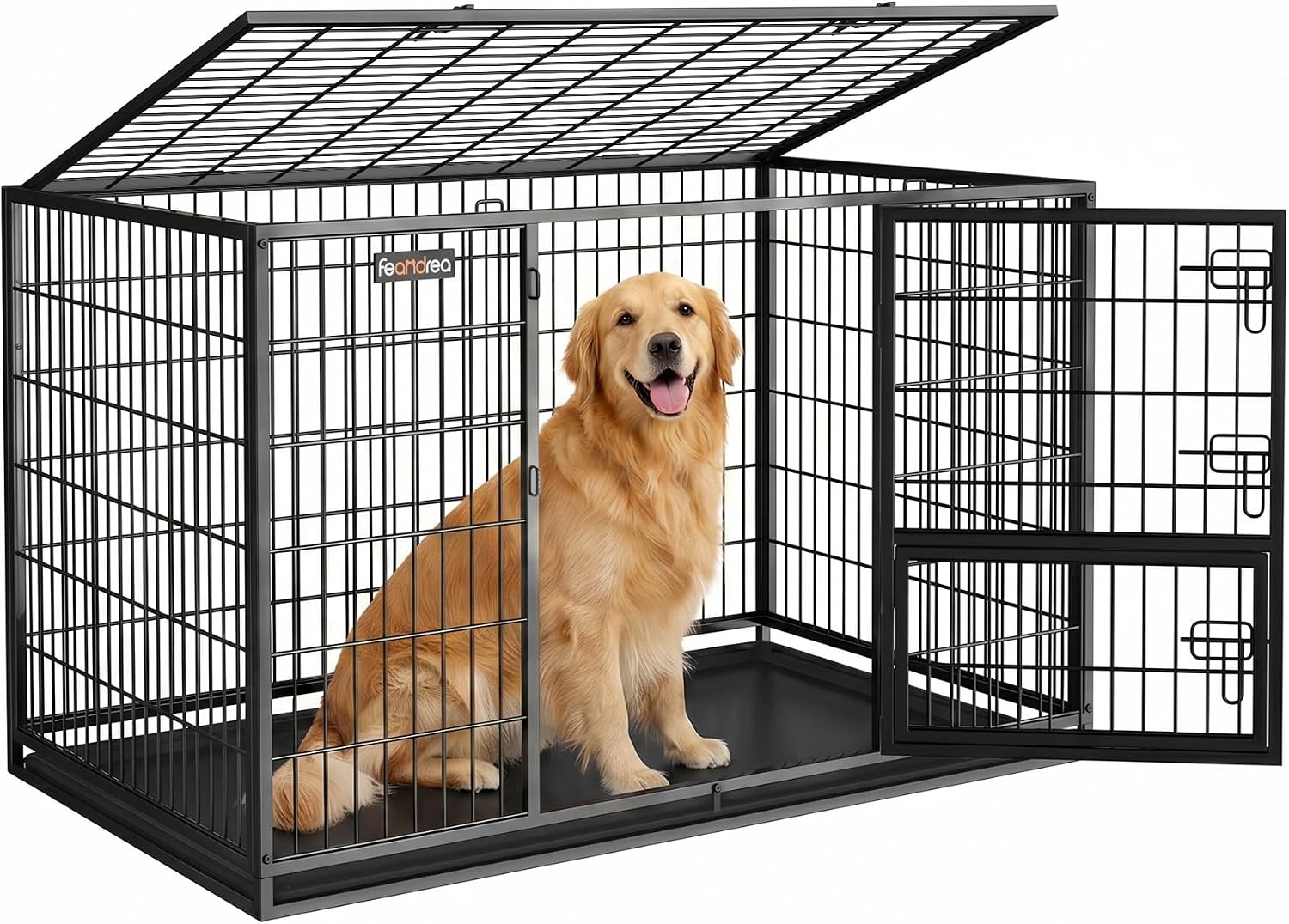 Detalle de Feandrea Dog Crate, 48-Inch