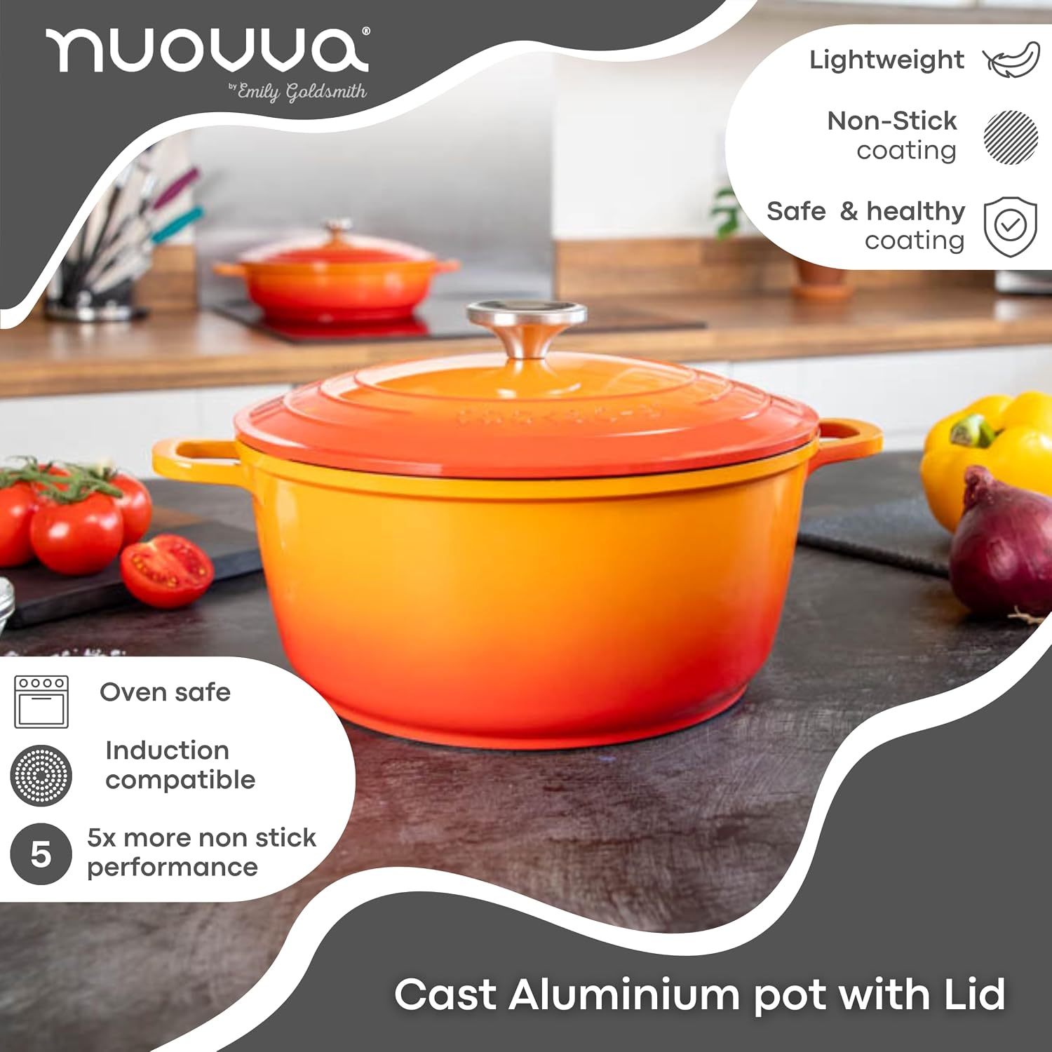 Thumbnail 3 de Nuovva 4L Deep Dutch Oven with Lid