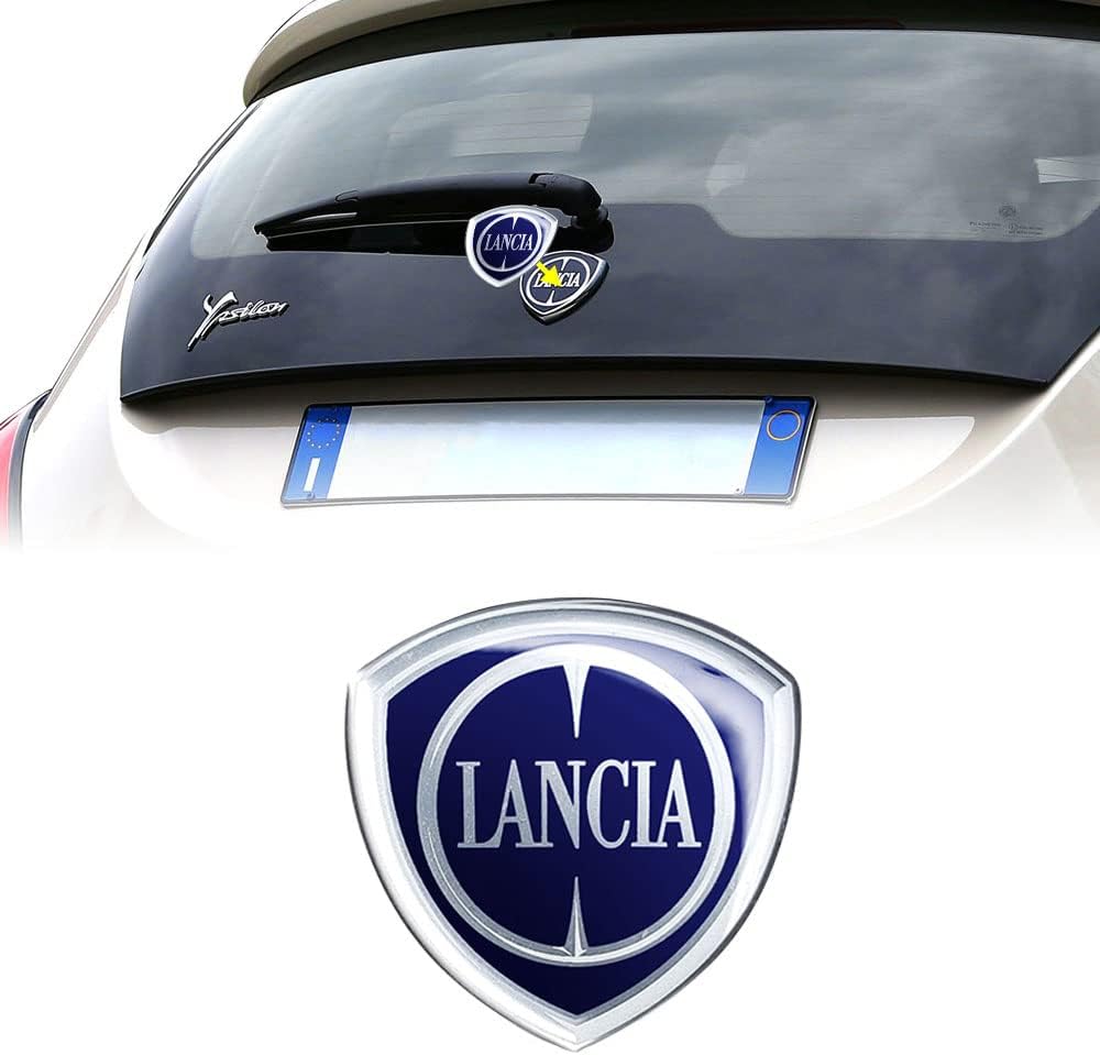 Lancia 21263 Adesivo 3D Logo Ufficiale per Ypsilon – Posteriore 71 × 73 mm