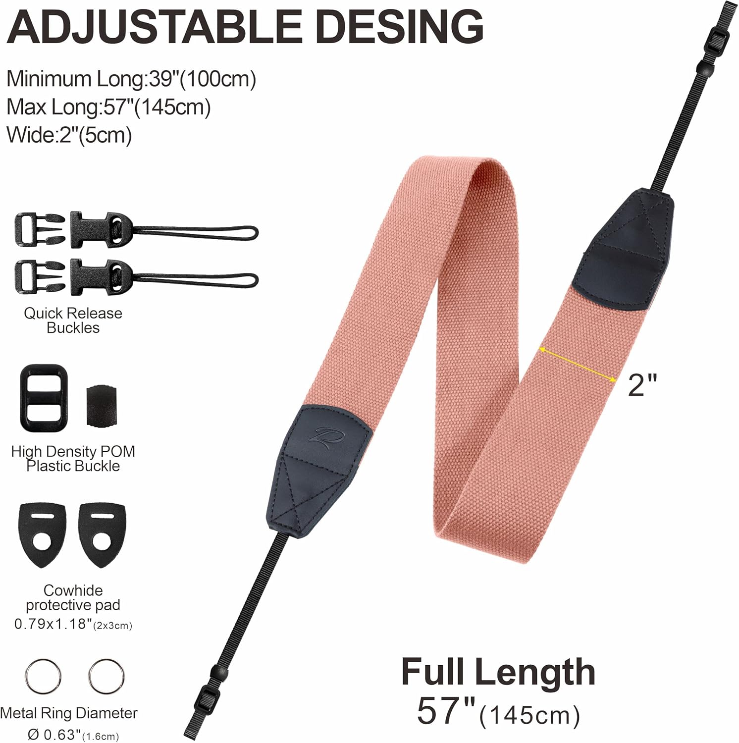 Thumbnail 5 de Padwa Lifestyle Kameragurt 5 cm breit 📷