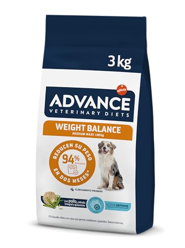 Detalle de Advance Veterinary Diets Weight Balance Medium & Maxi: pienso para perros con sobrepeso (3 kg) de Affinity