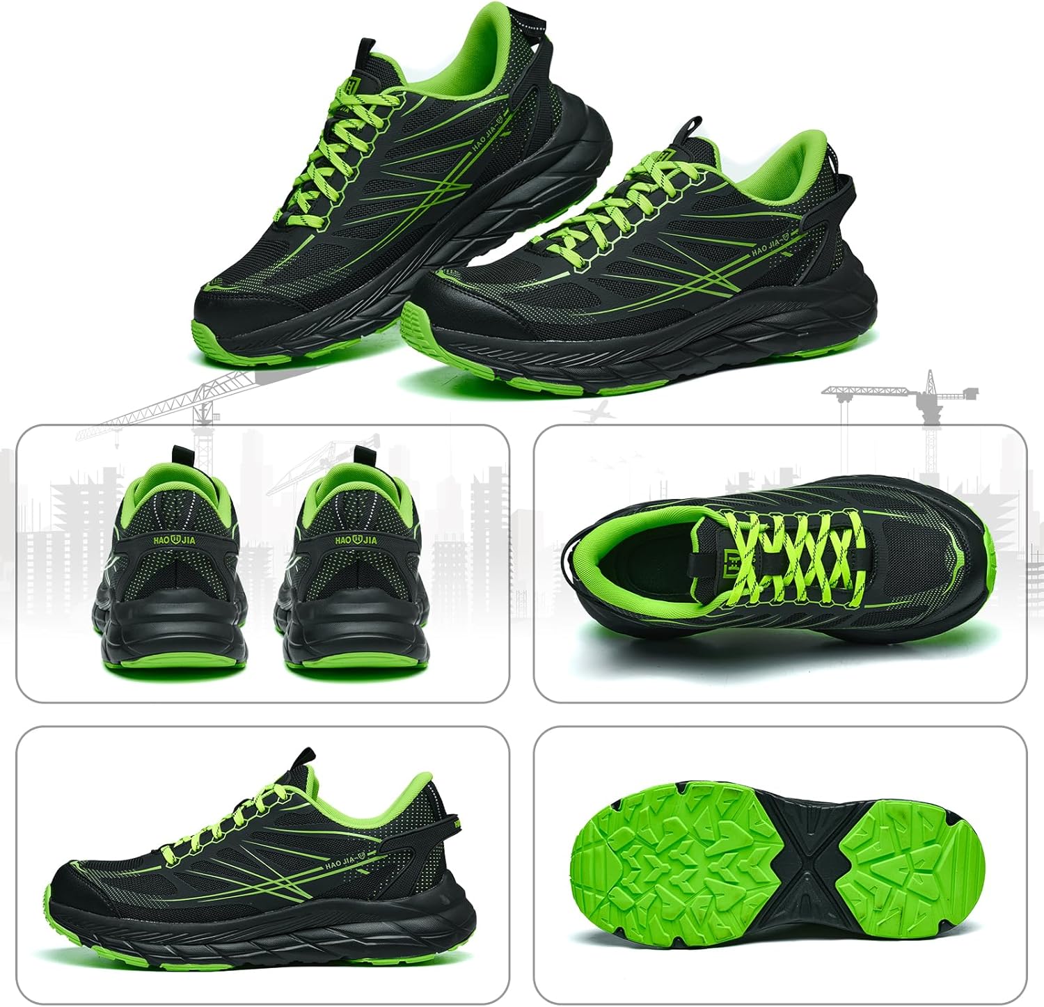 Thumbnail 6 de NBOFIEHY Safety Trainers Steel Toe Cap Work Shoes with Non-Slip Sole