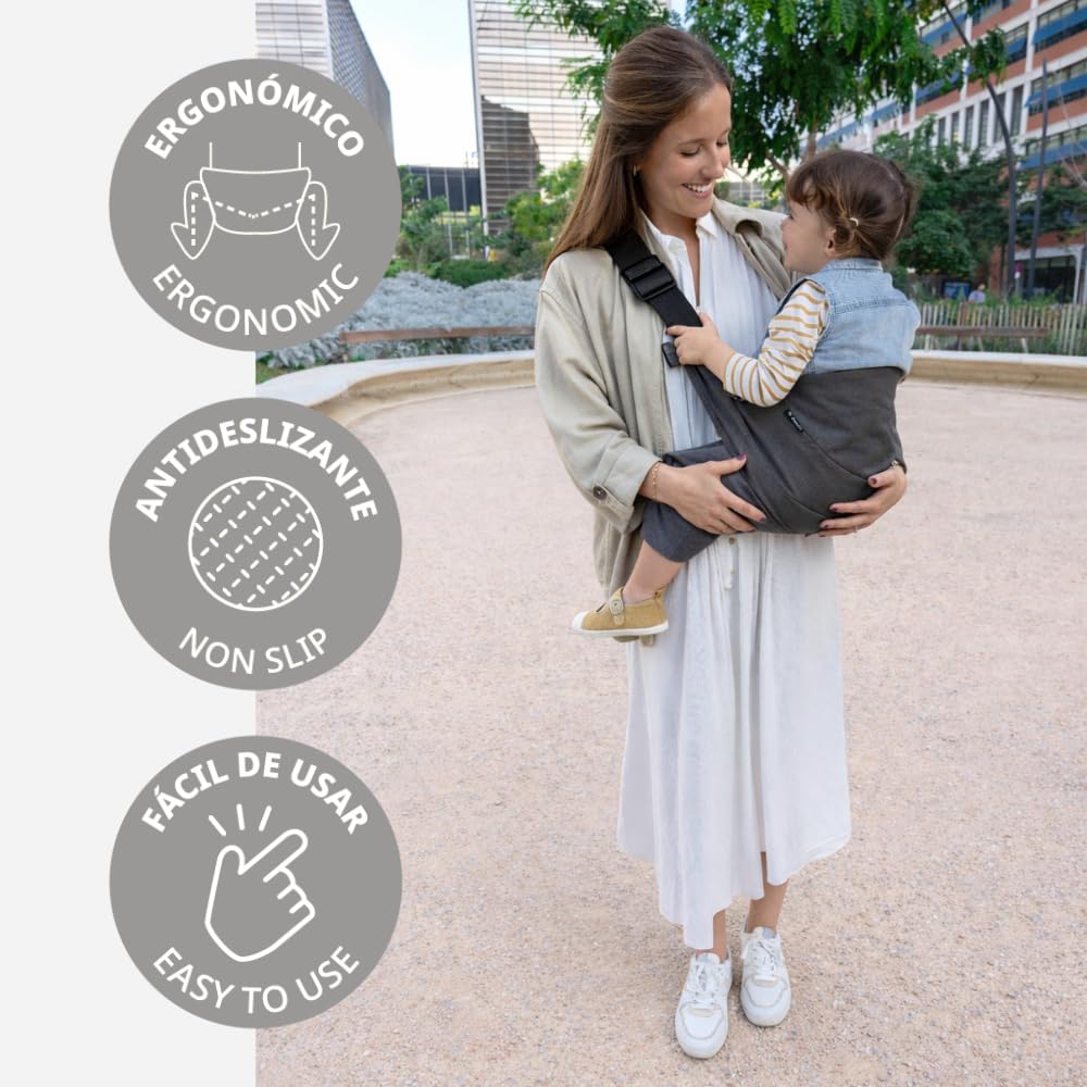 Detalle de Jané Catch Baby Tragetuch Hüfte – ergonomisch, rutschfest und verstellbar