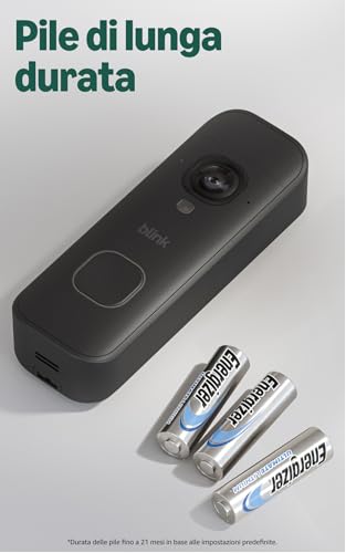 Detalle 2 de Blink Videocitofono 2K+ a pile – Vista a figura intera, IP65, autonomia prolungata